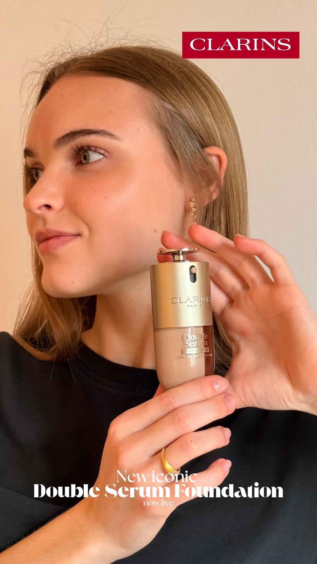 Clarins Facebook ad from Feb 25, 2026