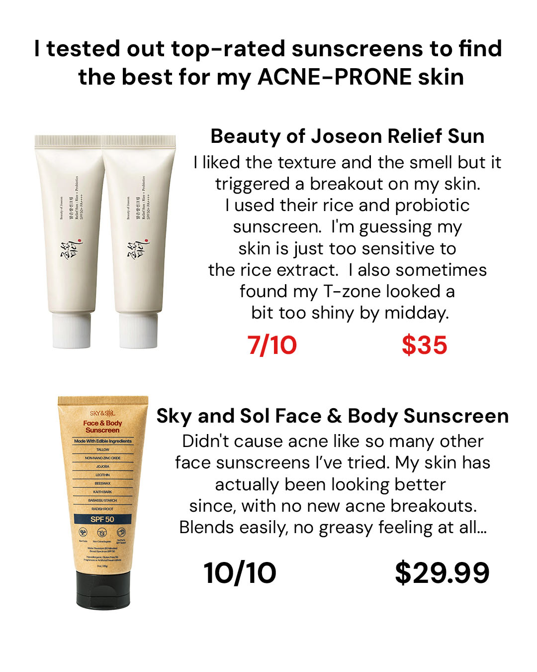 Sky&sol Facebook ad