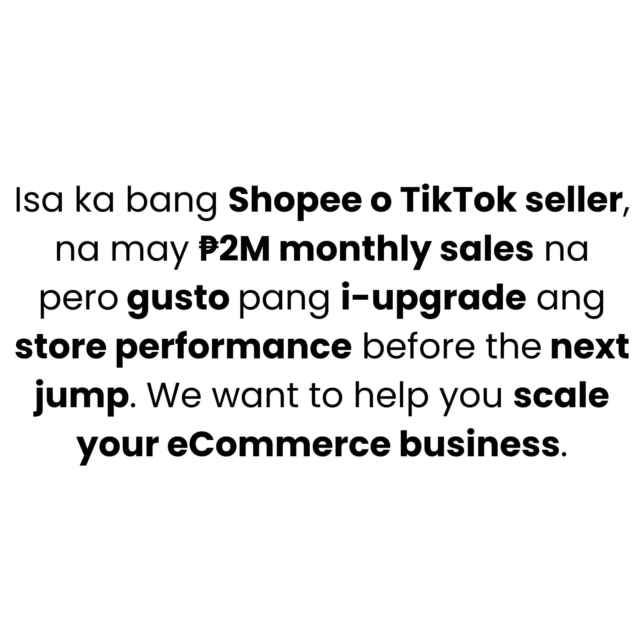 ECOM Accelerator Facebook ad