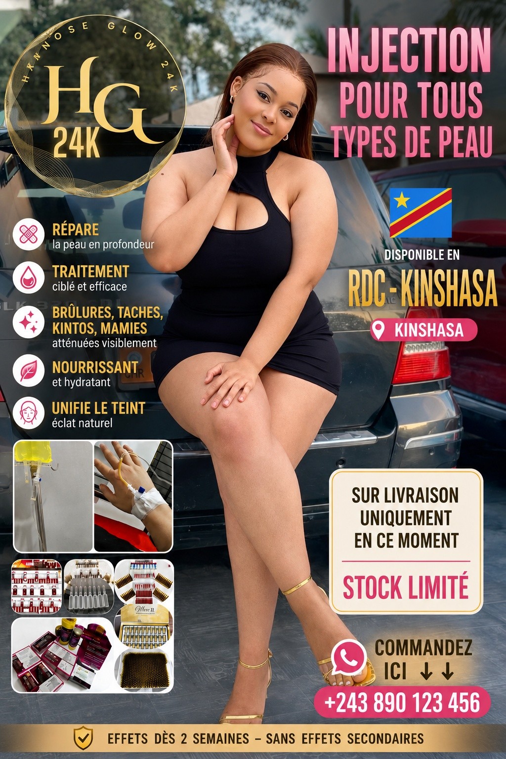 Hypnose Glow24K Facebook ad: MES REINES DU GABON …