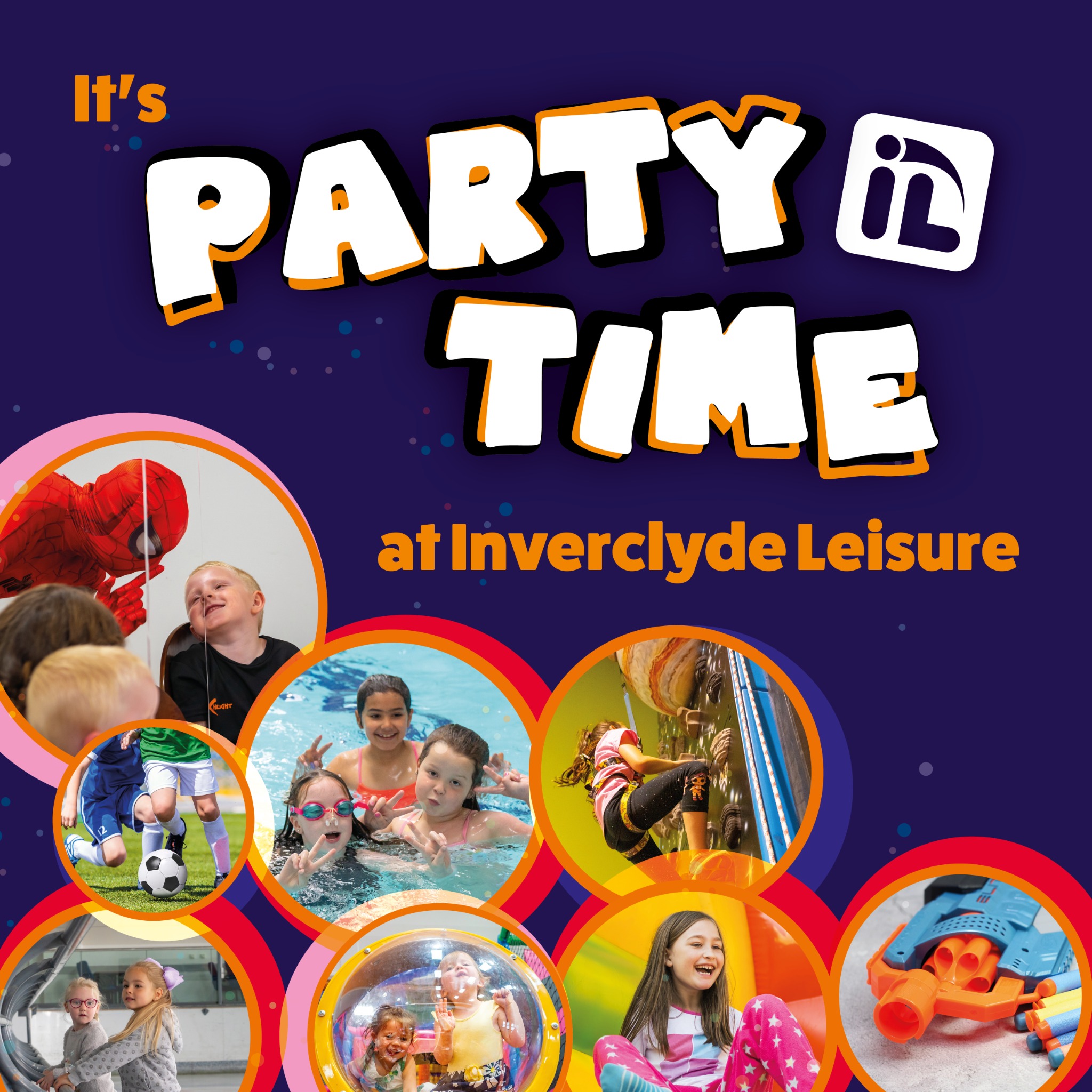 Inverclyde Leisure Facebook ad: Are you looking for a party of a…