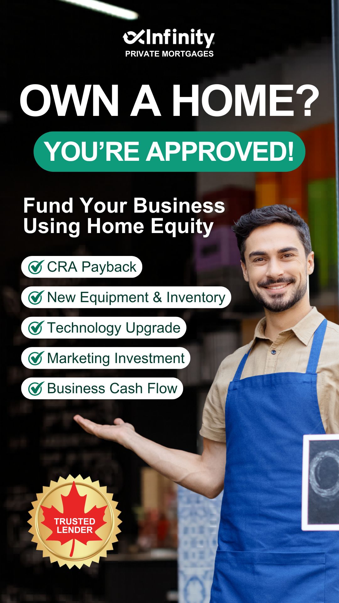 Infinity Private Mortgages Facebook ad