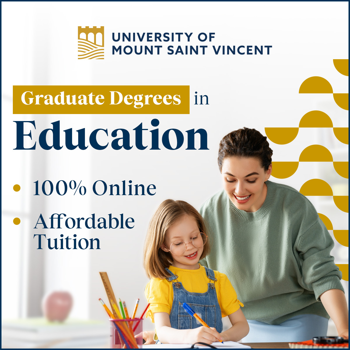 University of Mount Saint Vincent Facebook ad