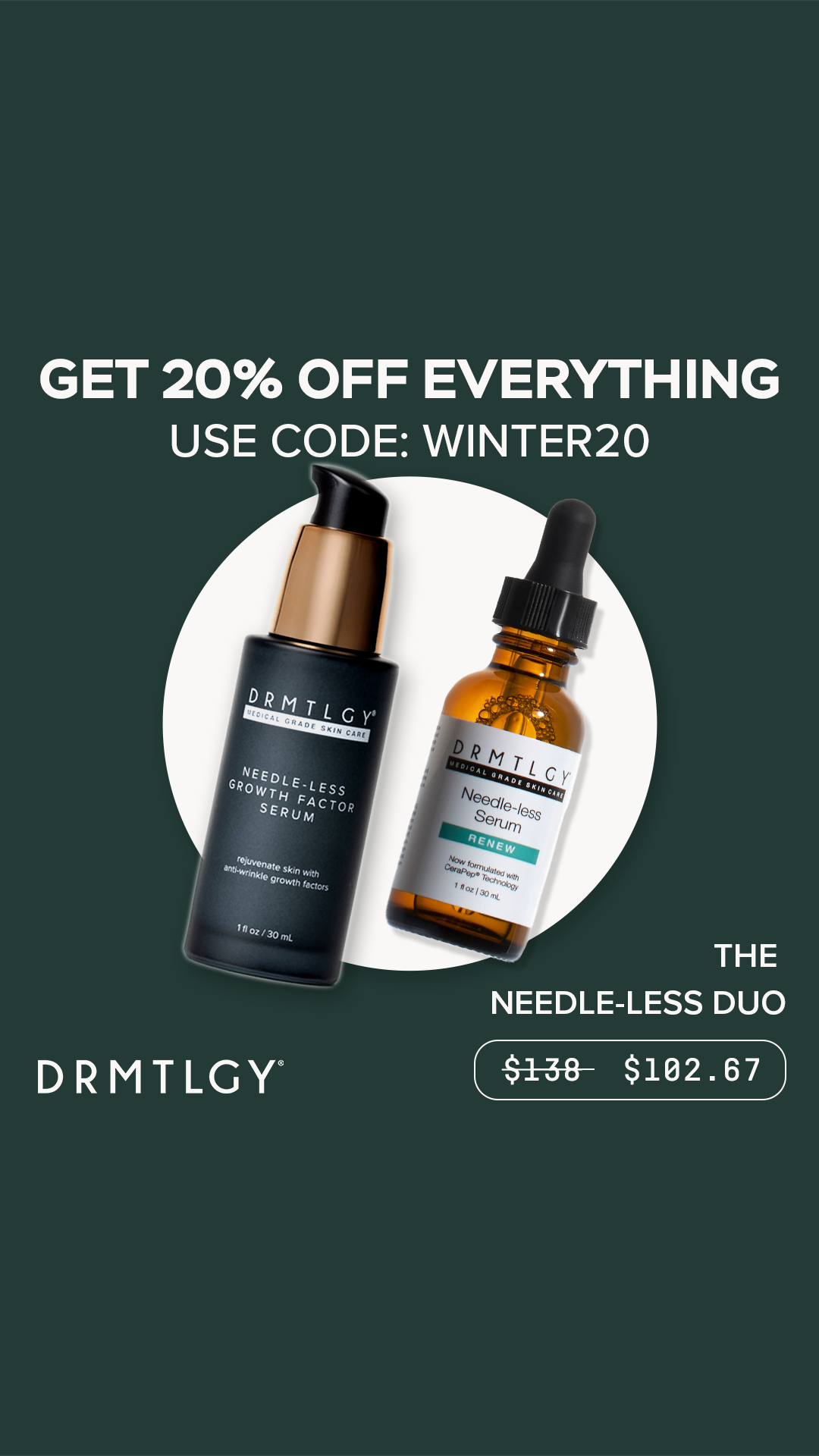 DRMTLGY Facebook ad