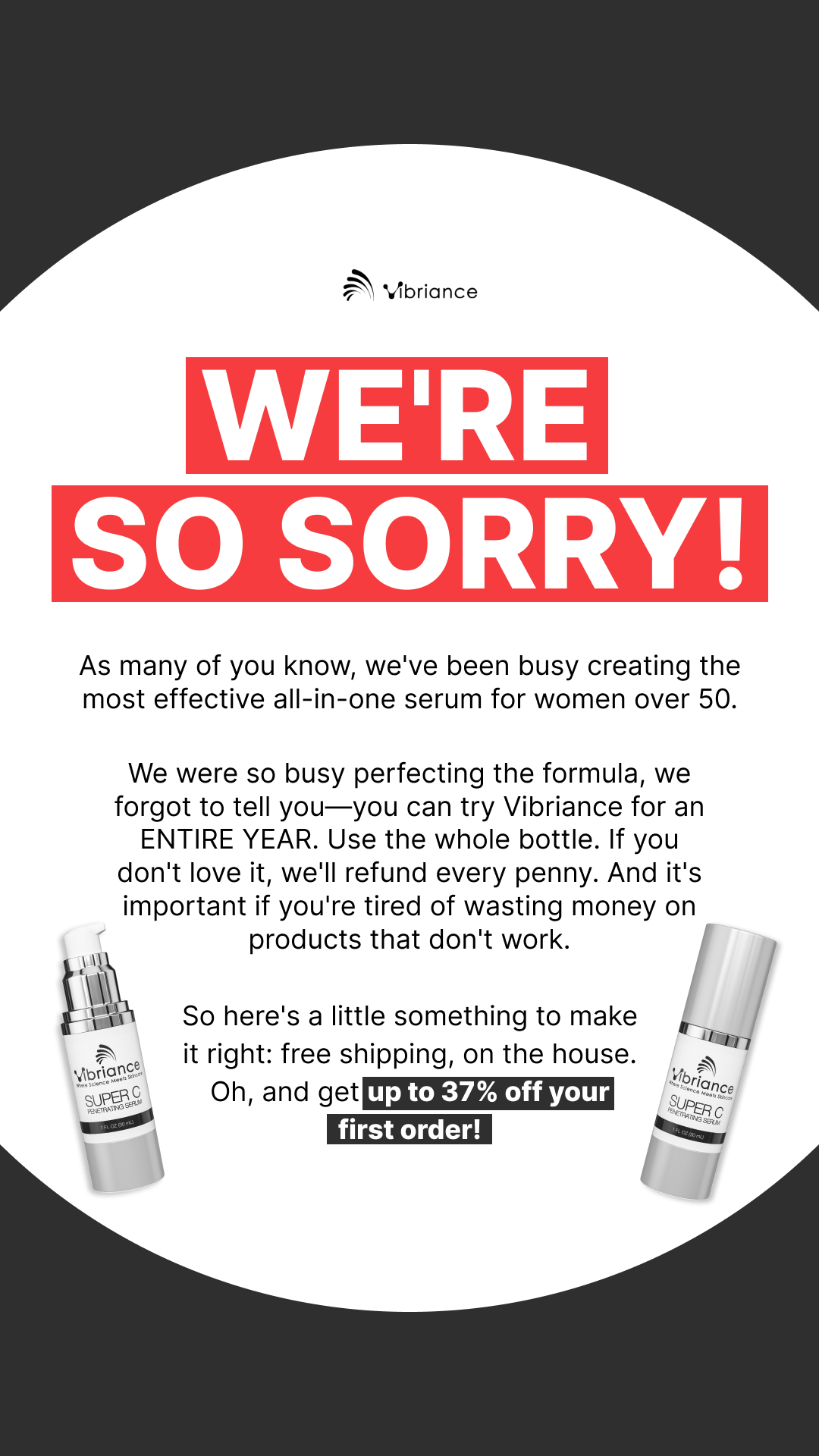 Vibriance Facebook ad: How Older Women Take Care of Their Skin. (in 2026)