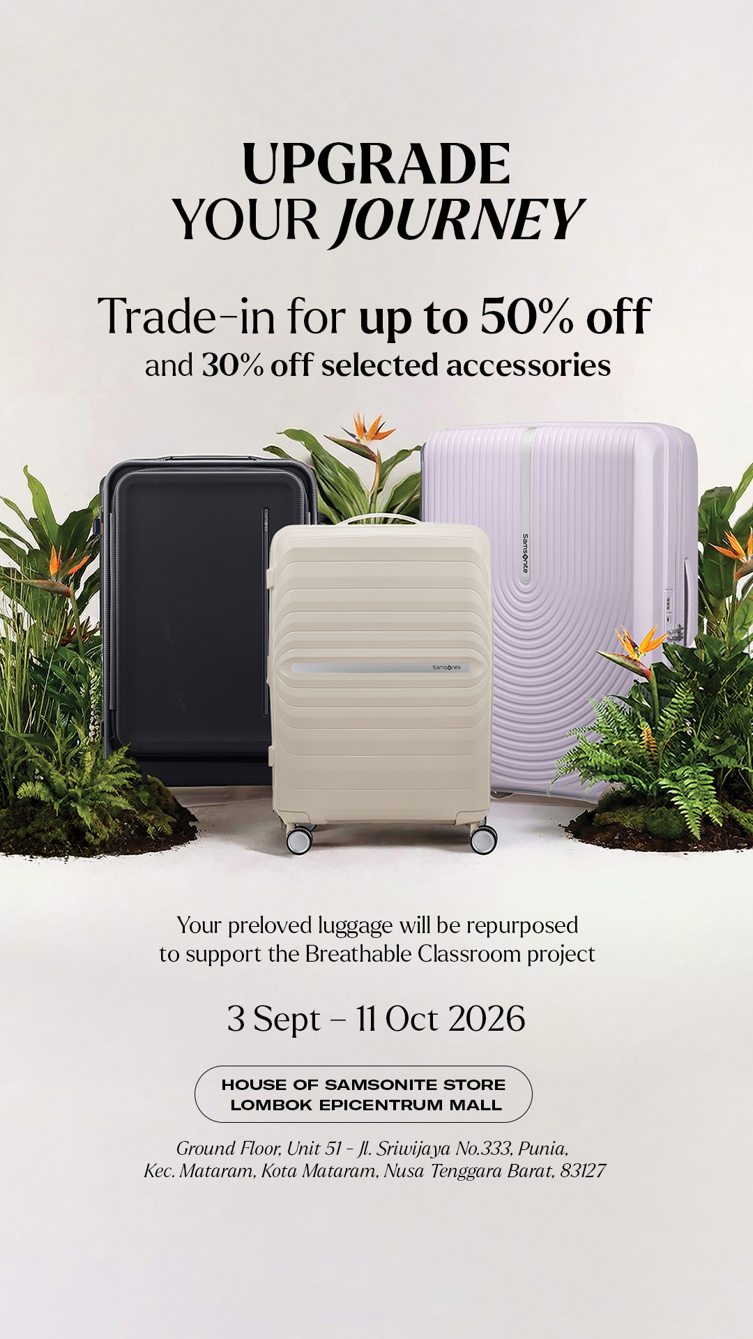 Samsonite Indonesia Facebook ad