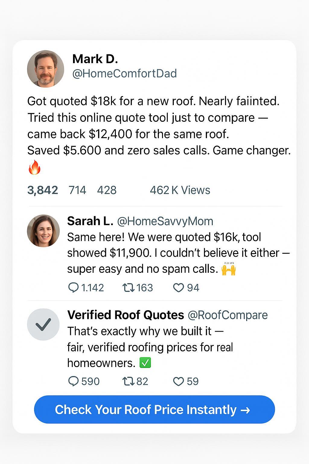 Cole Roofing Services Facebook ad