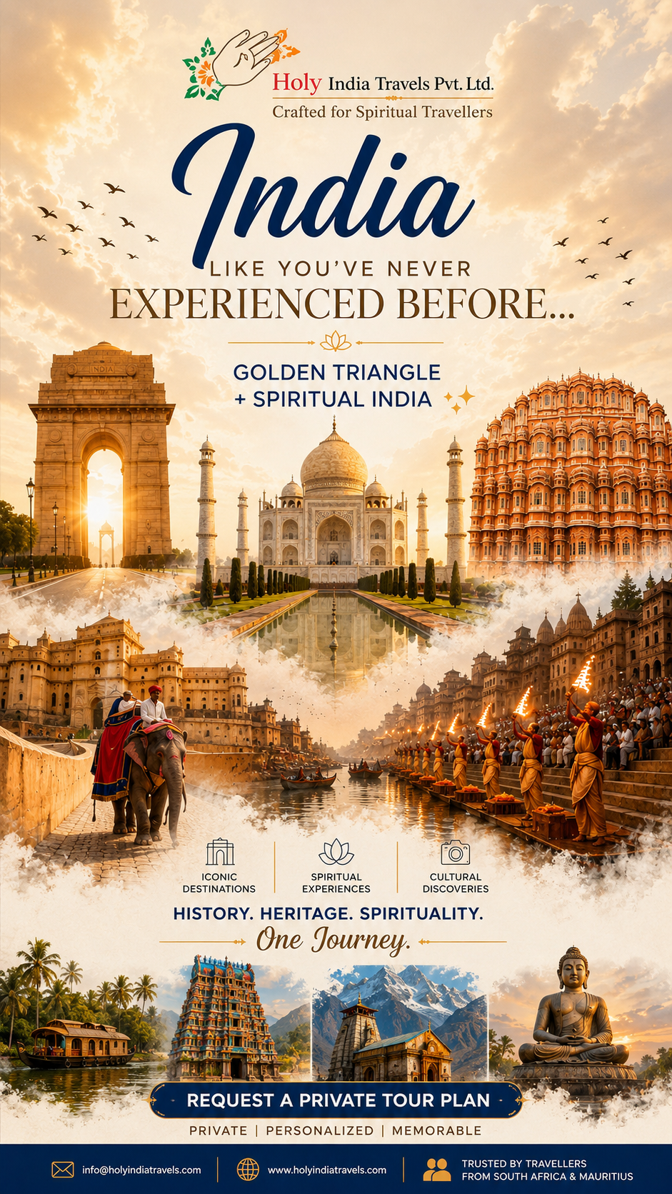 Holy India Travels Pvt. Ltd. Facebook ad from Jun 4, 2026