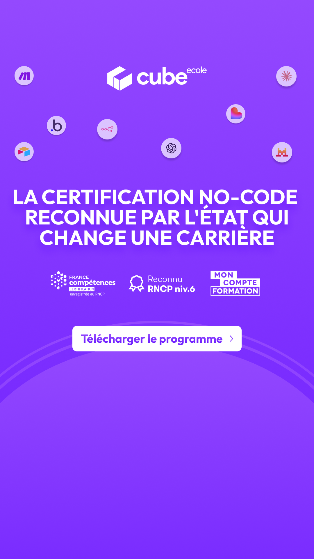 École Cube Facebook ad