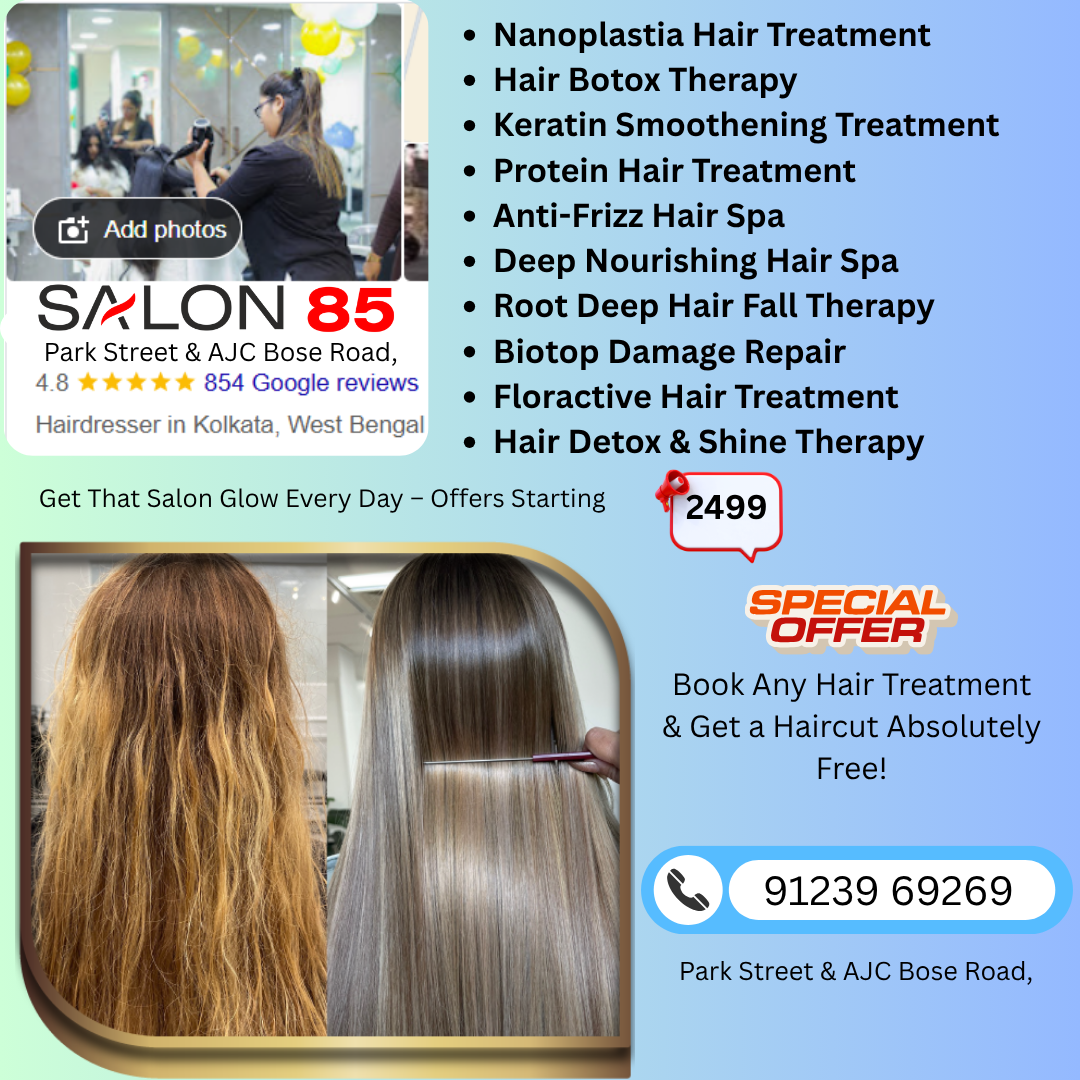 Salon 85 Kolkata Facebook ad: Chat with us