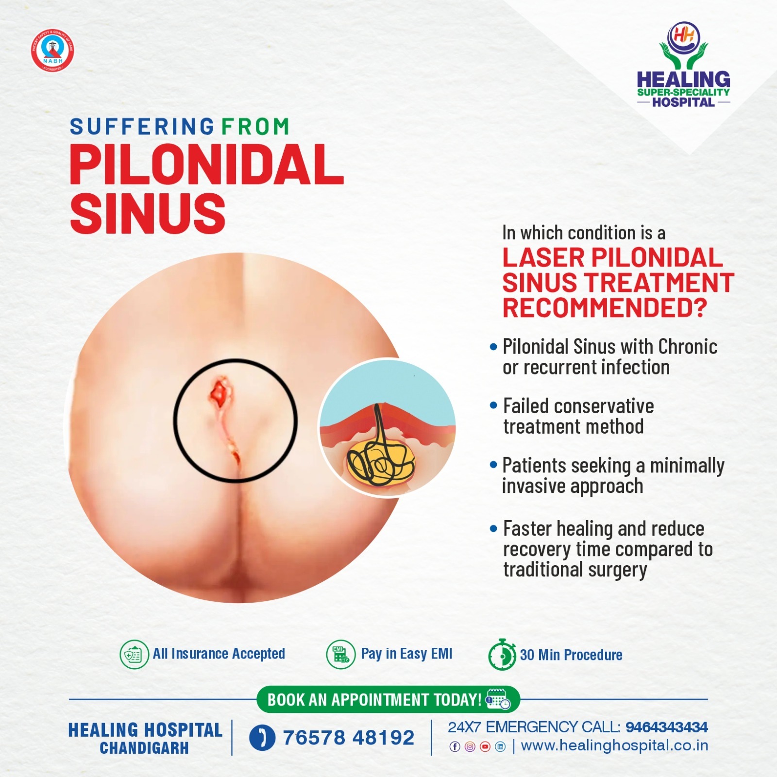 Healing Hospital Chandigarh Facebook ad