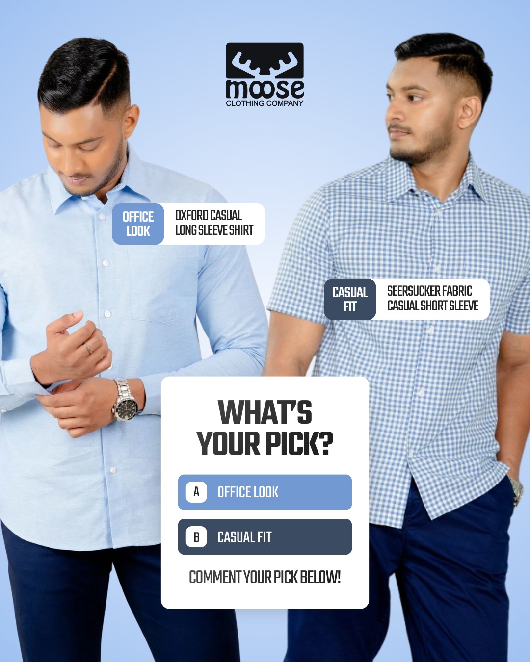 Moose Clothing Company Facebook ad