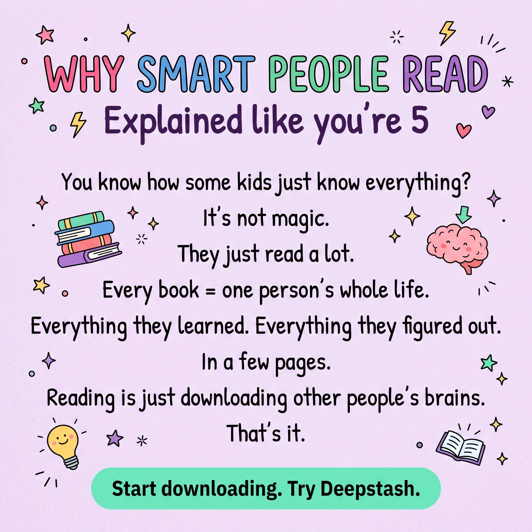 Deepstash Facebook ad