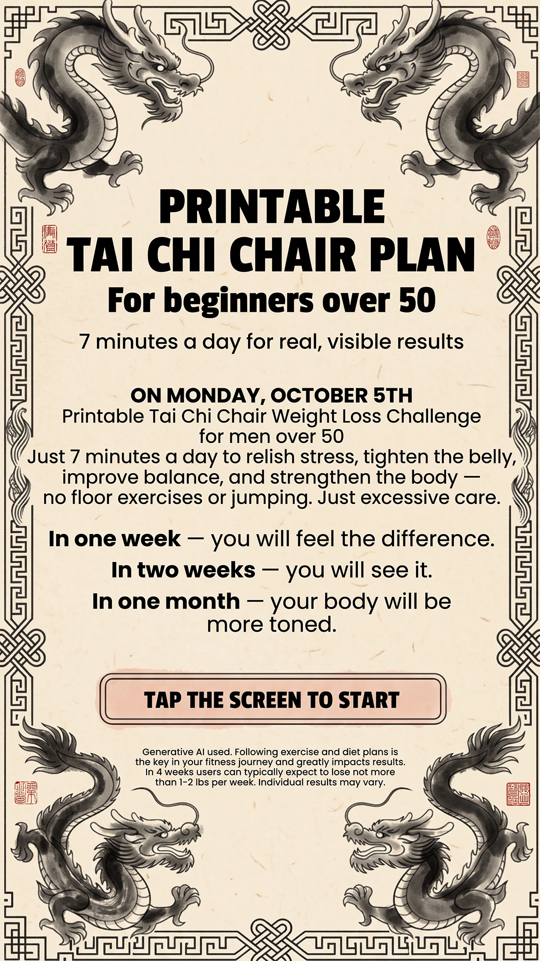 Mike's Strength Challenge Facebook ad from Oct 4, 2026