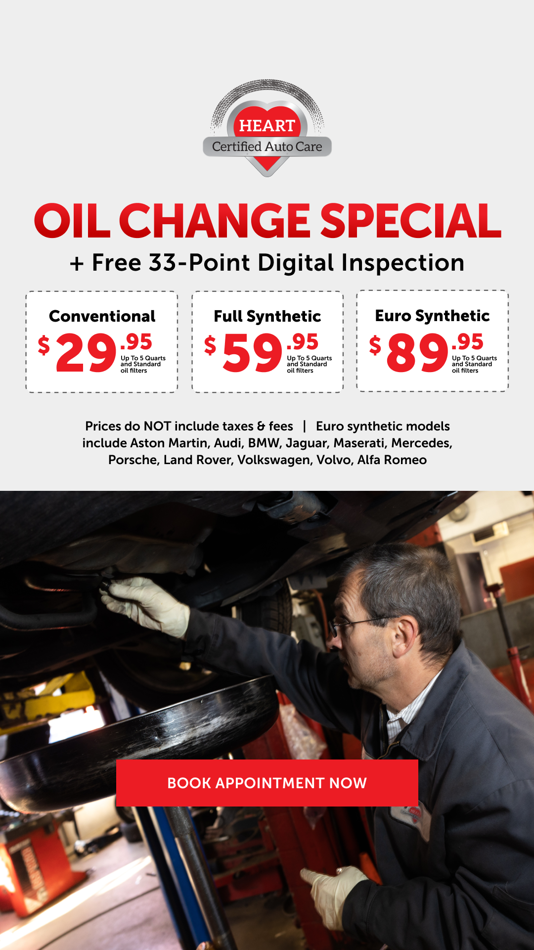 HEART Certified Auto Care Facebook ad