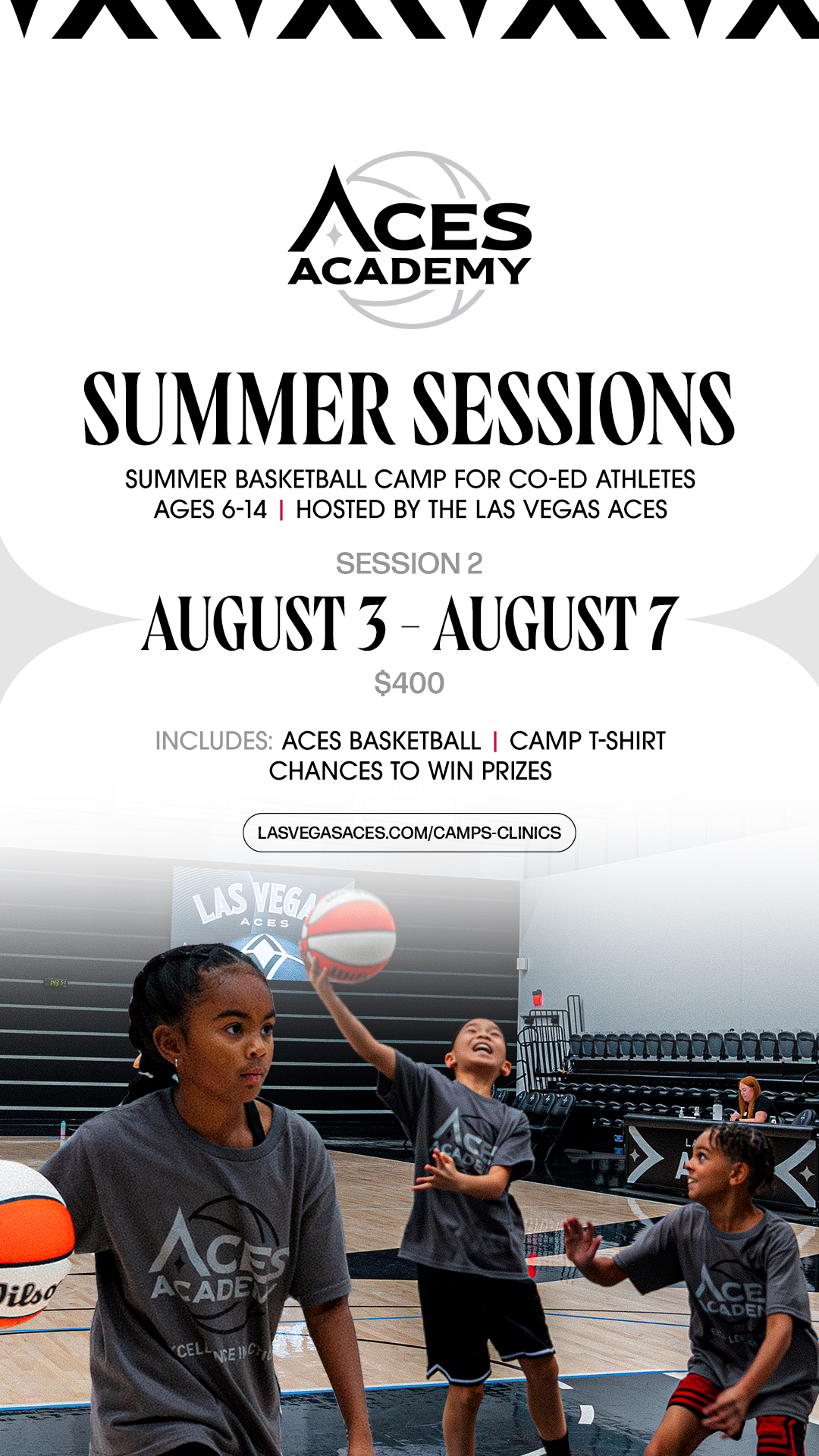 Las Vegas Aces Facebook ad from Jun 23, 2026