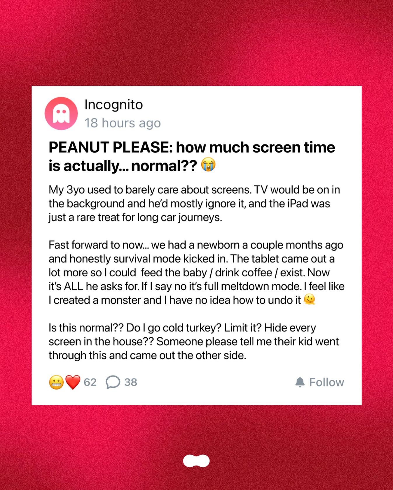 Peanut App Facebook ad