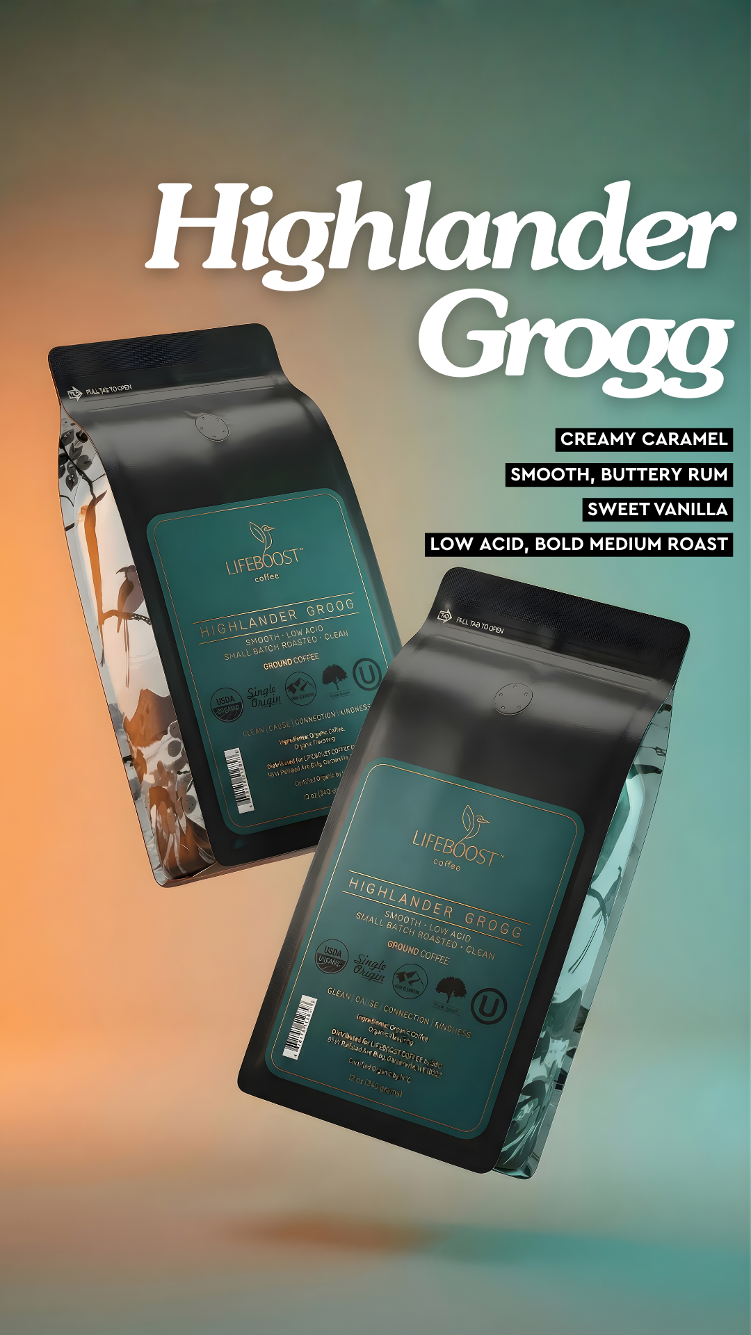 Lifeboost Coffee Facebook ad