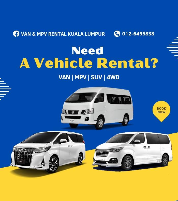 Van & MPV Rental Kuala Lumpur Facebook ad: TRANSPORT RENTAL KL & SELANGOR