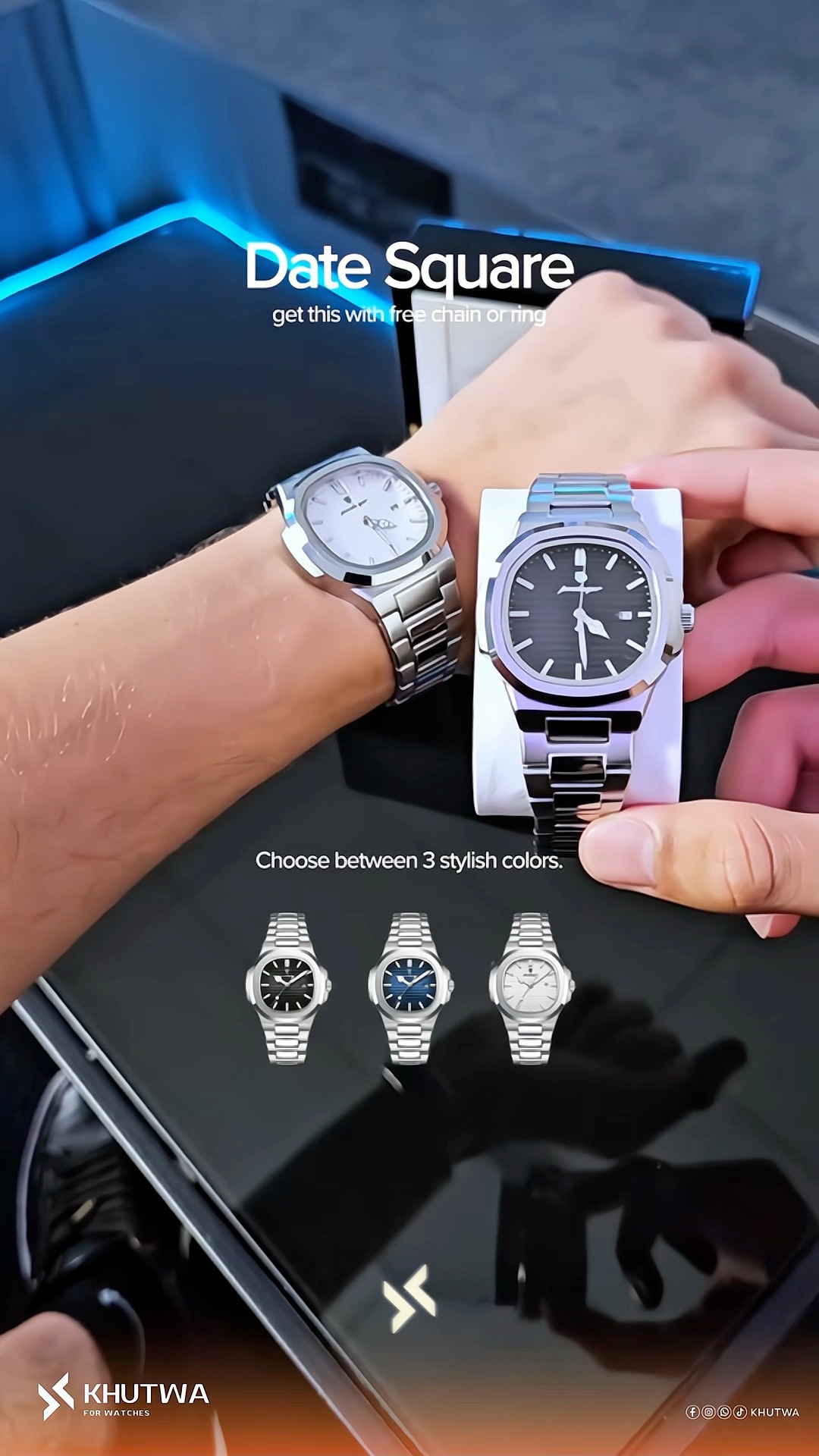 خطوة للساعات - step watches Facebook ad: ساعة تجمع بين الأناقة، الجودة، والدقة في كل…