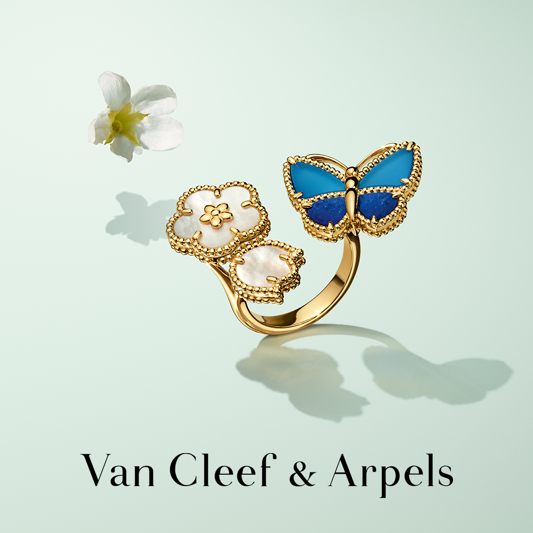 Van Cleef & Arpels Facebook ad: Cette saison, la collection Lucky Spring de Van…