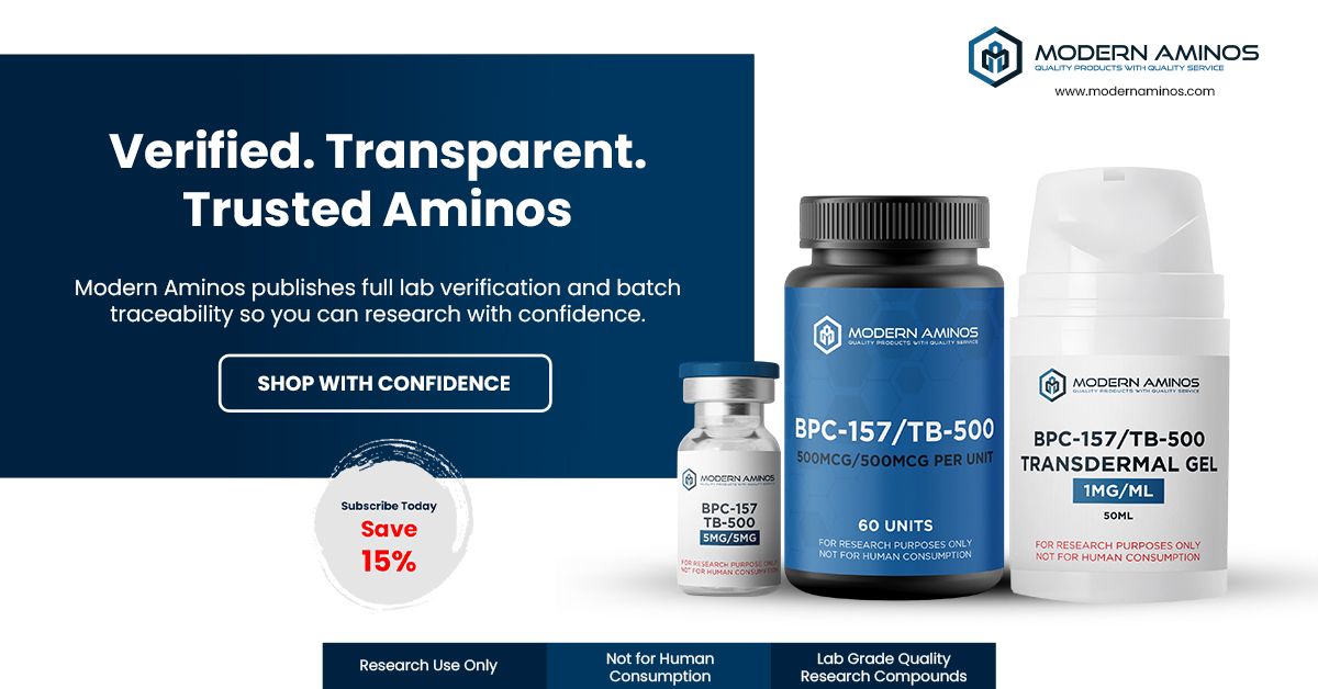 Modern Aminos Facebook ad