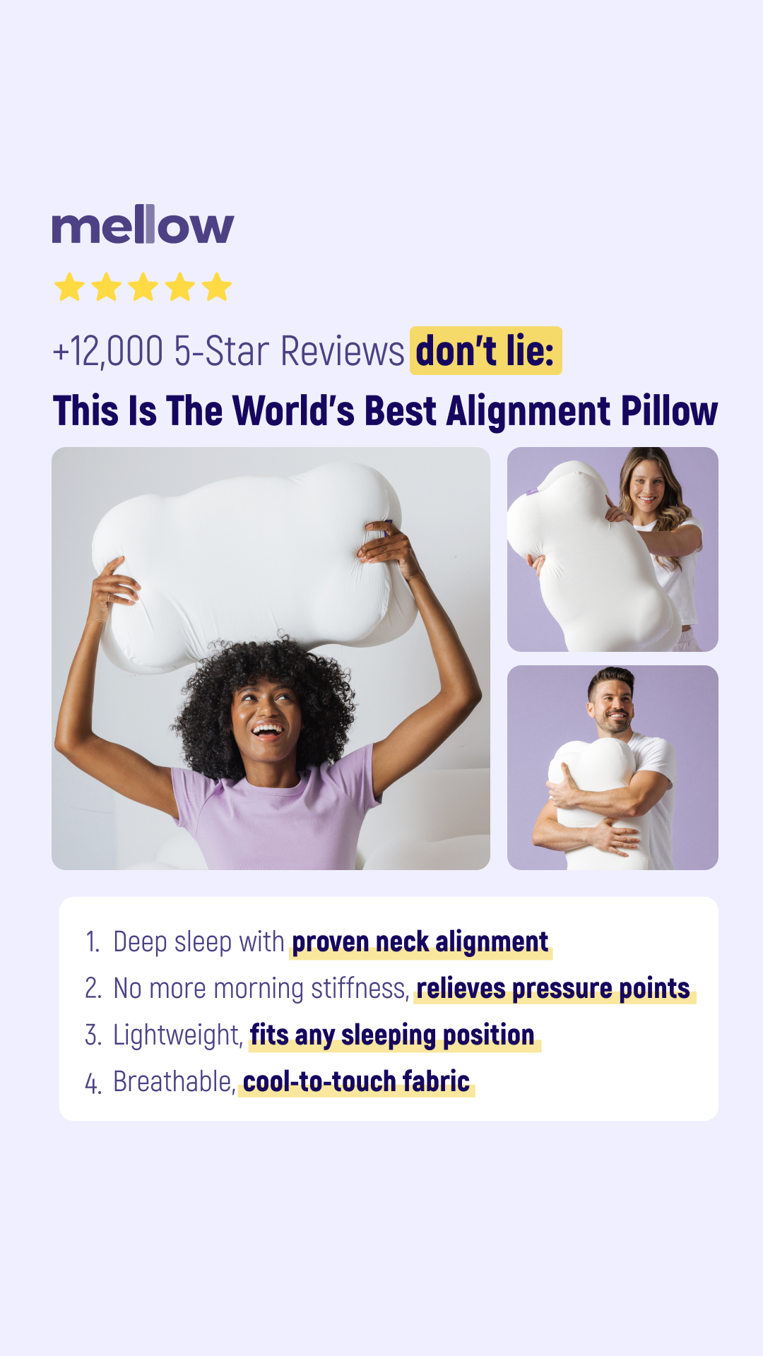 Mellow Cloud Align Pillow Facebook ad