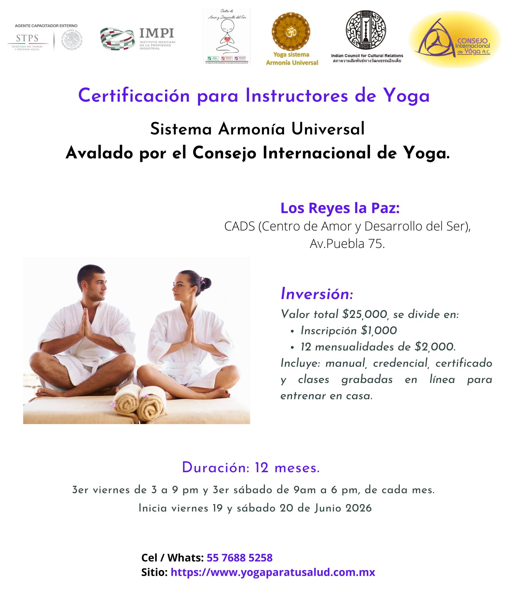 Consejo Internacional de Yoga en México Facebook ad