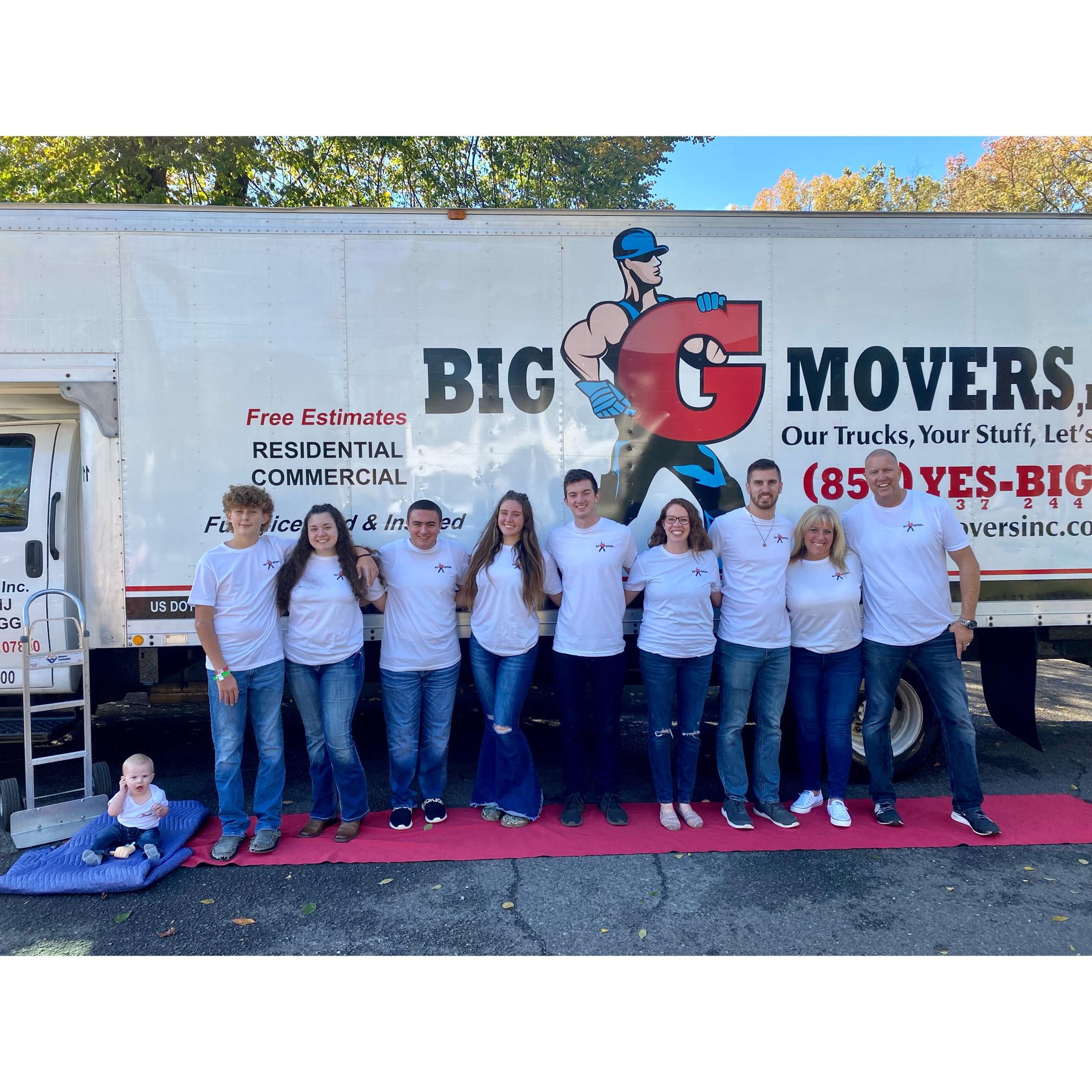 Big G Movers, INC. Facebook ad