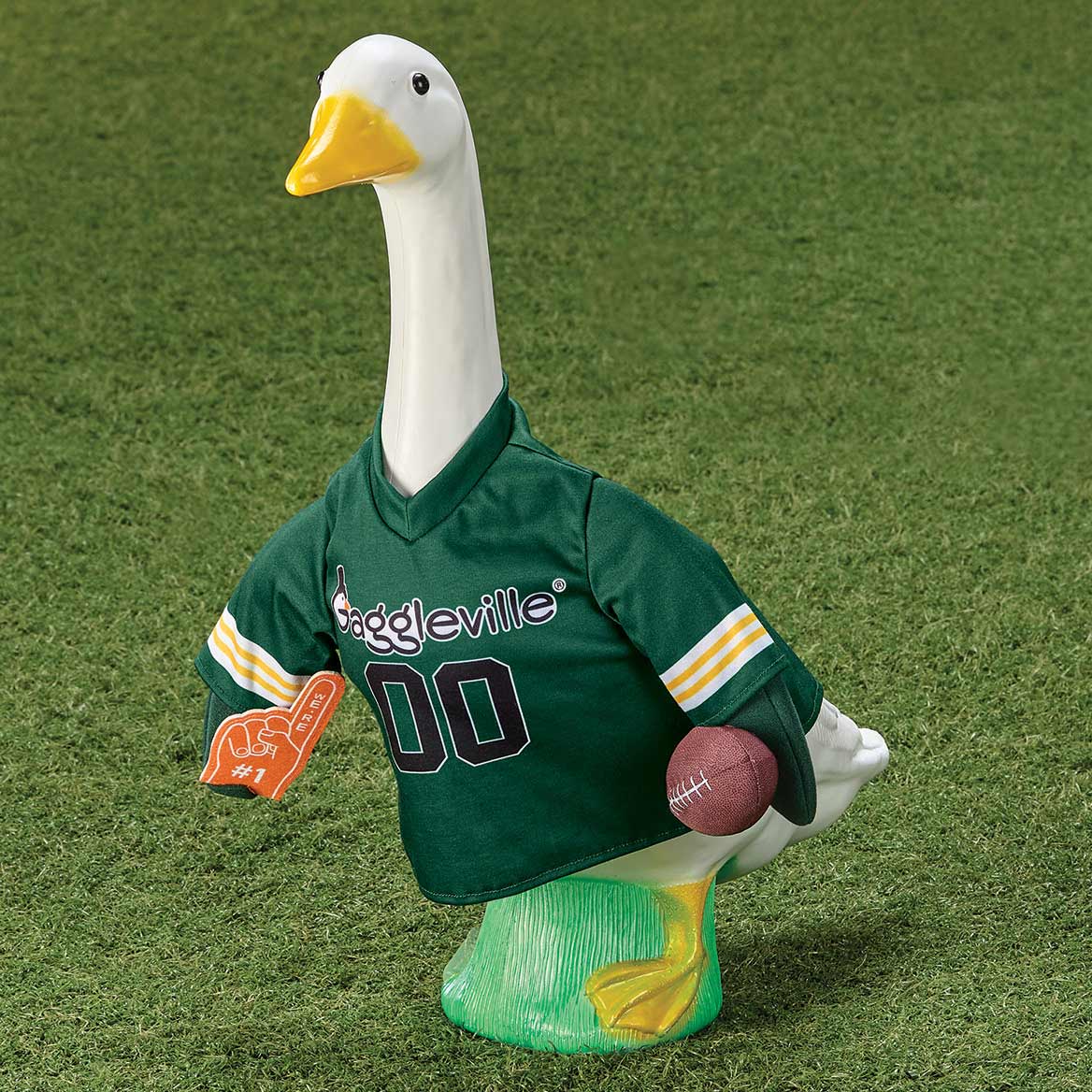 Miles Kimball Facebook ad: Dress Your Porch Goose in Wisconsin Team Colors!