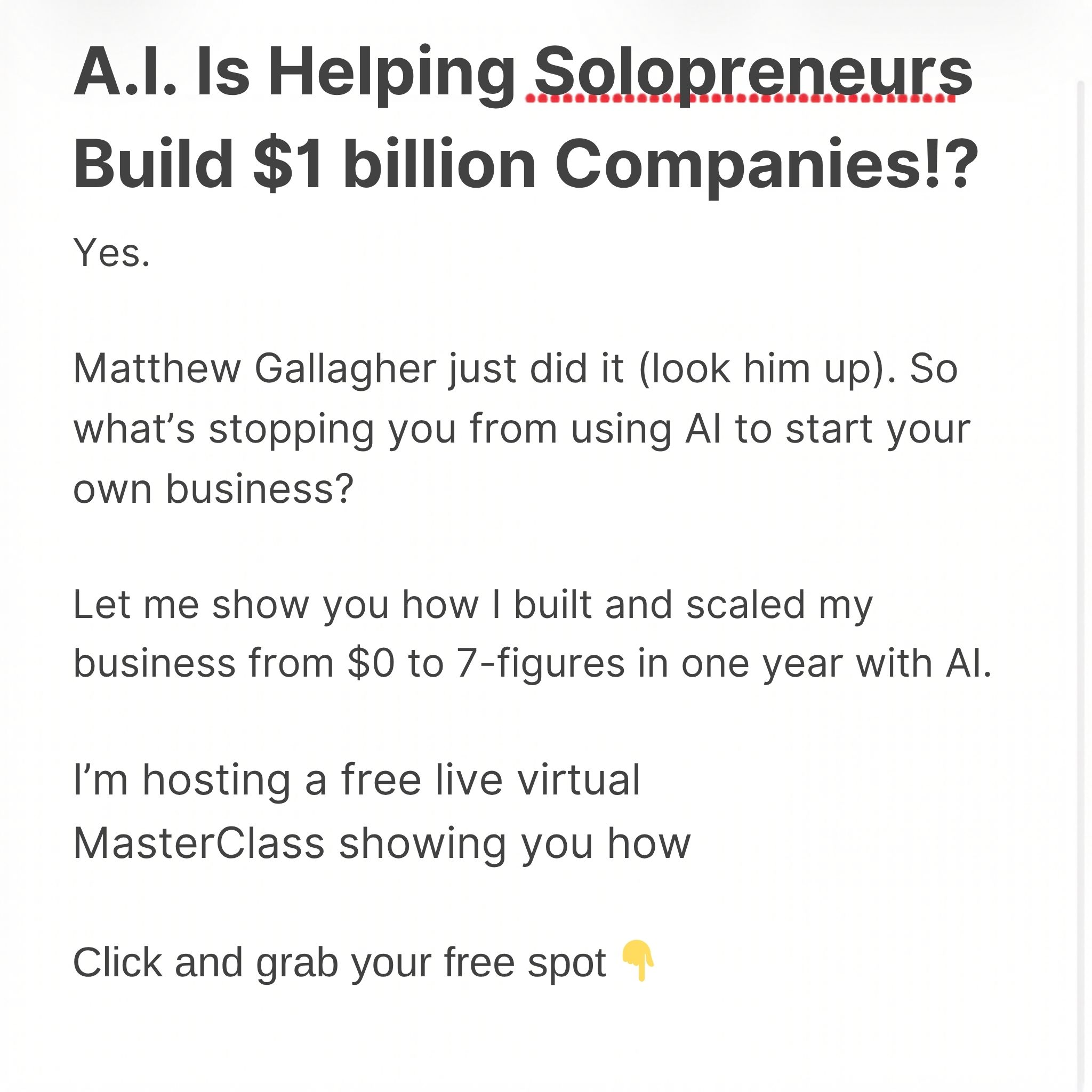 Atena Pegler Facebook ad: How To Monetize AI In 2026