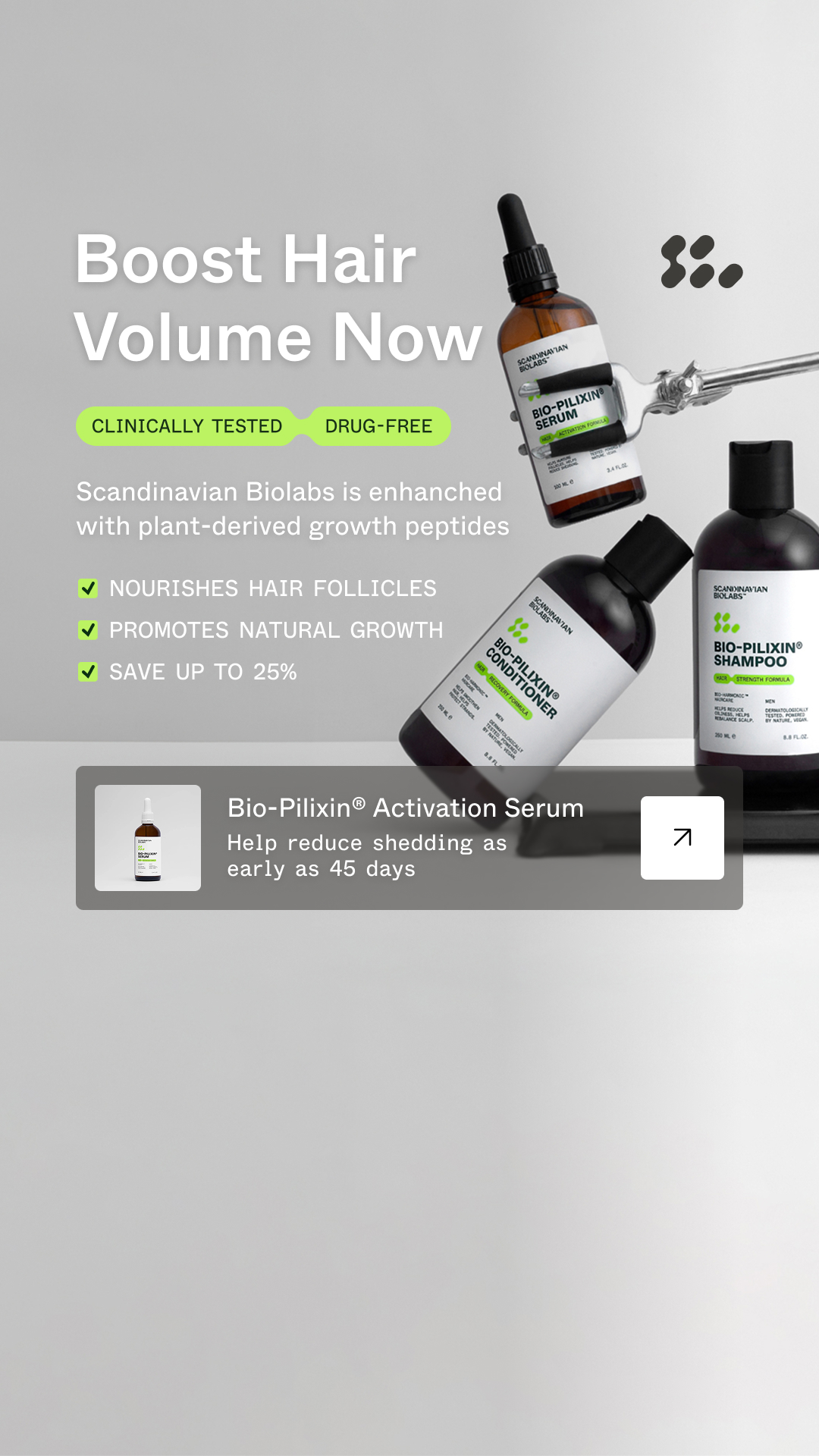 Scandinavian Biolabs Facebook ad