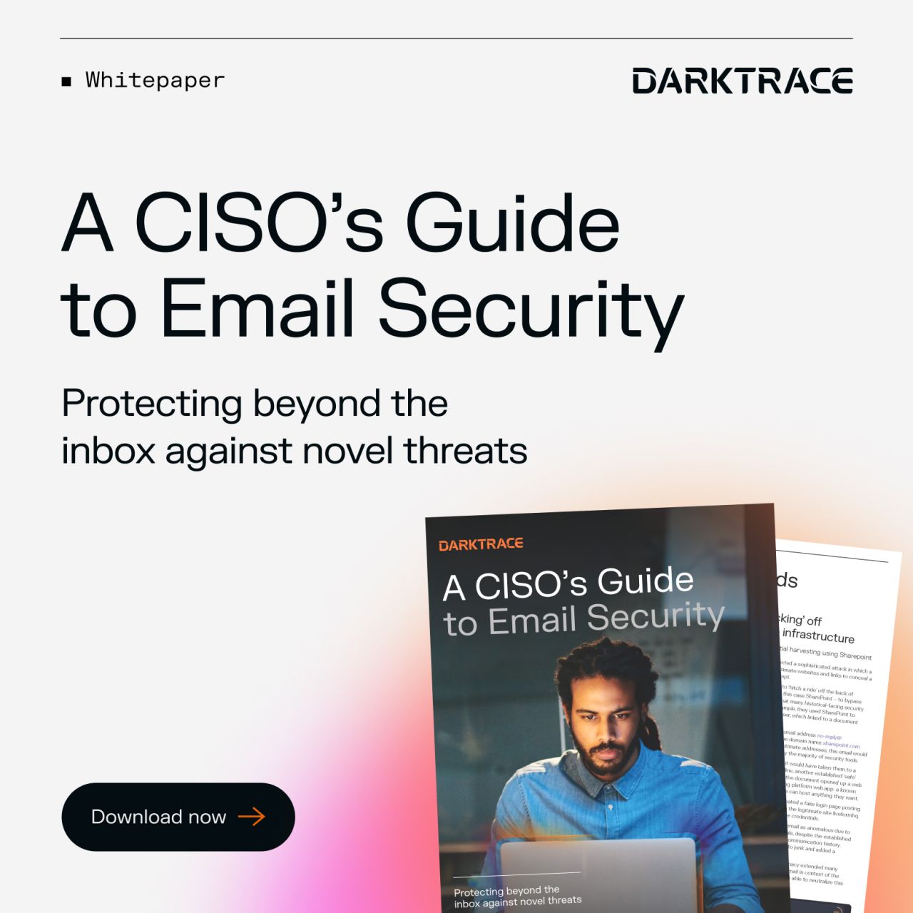 Darktrace Facebook ad: Get the definitive, modern day CISO’s Guide to Email…