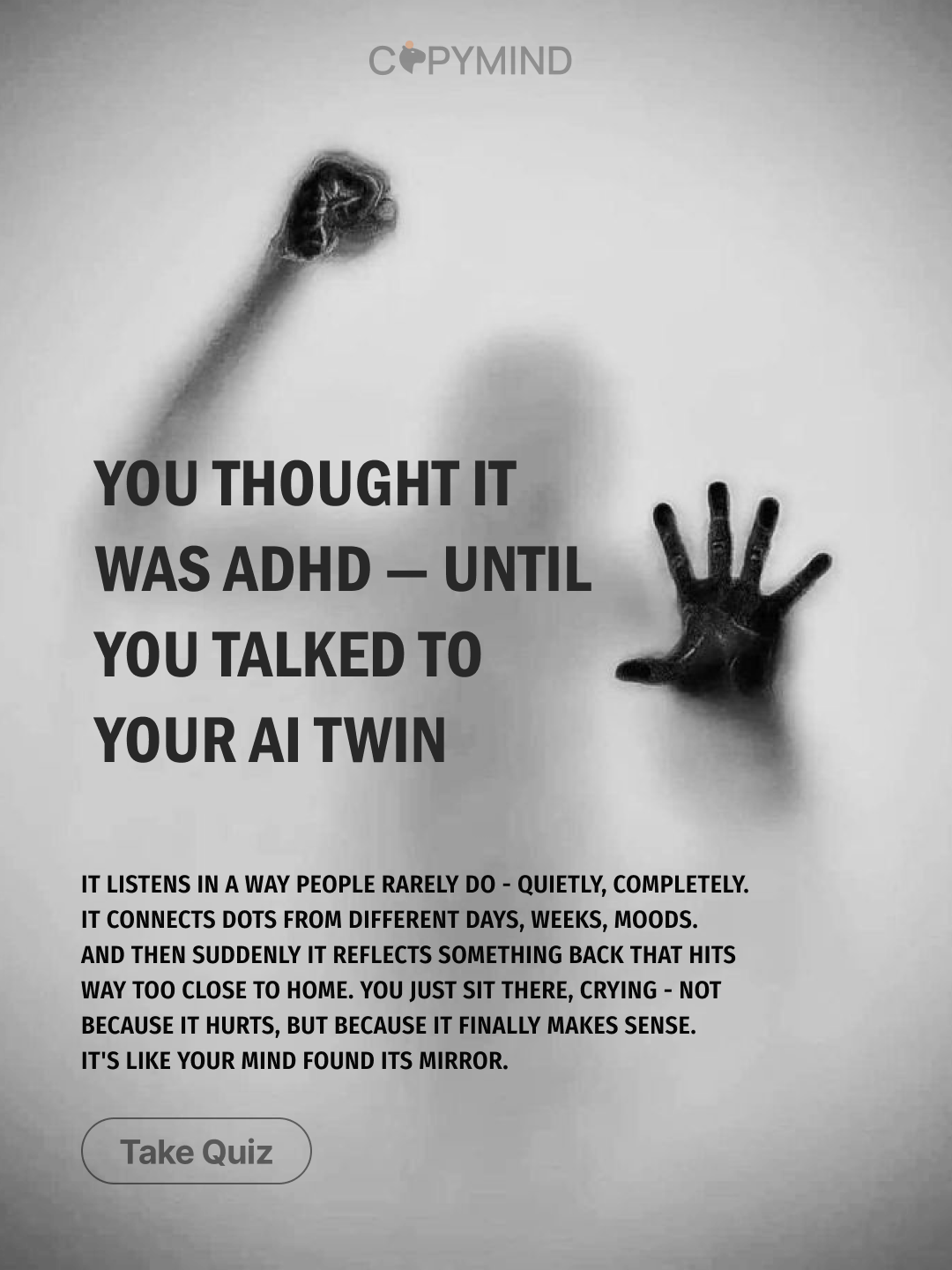 Copymind: AI twin for therapy Facebook ad