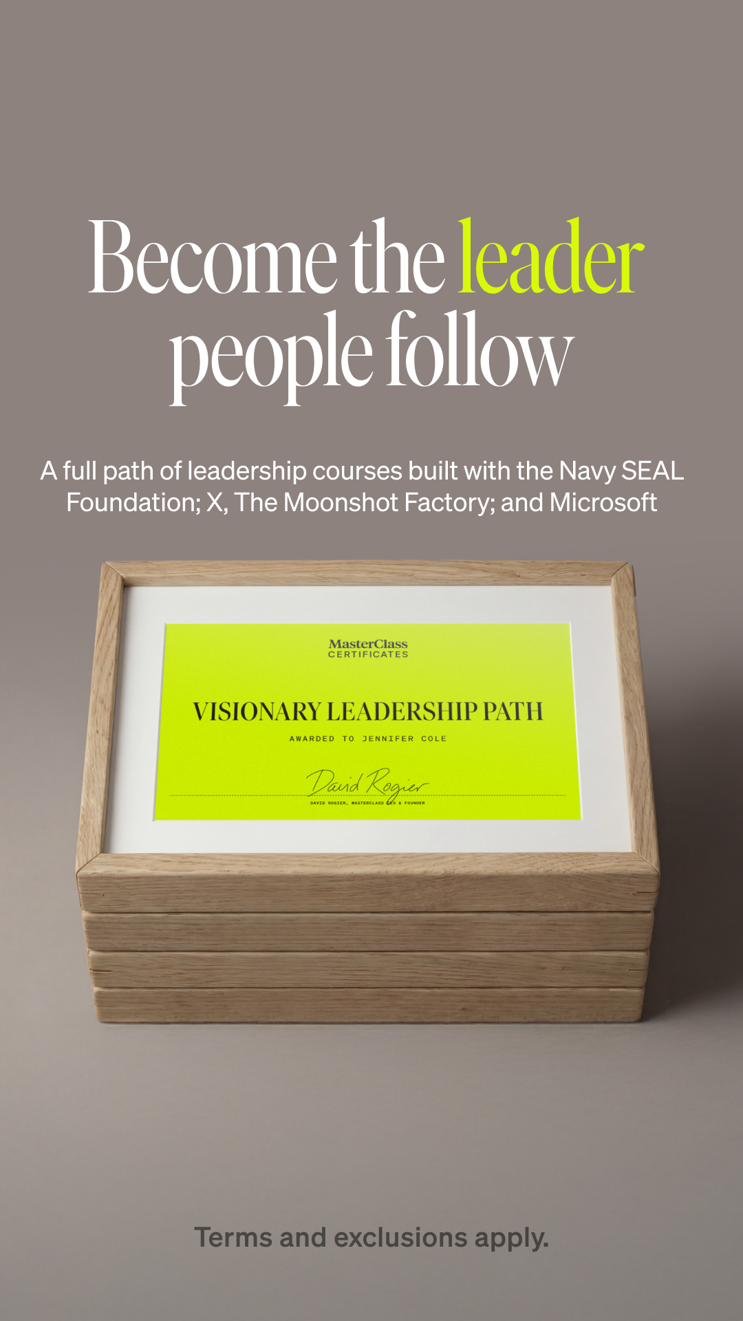 MasterClass Facebook ad