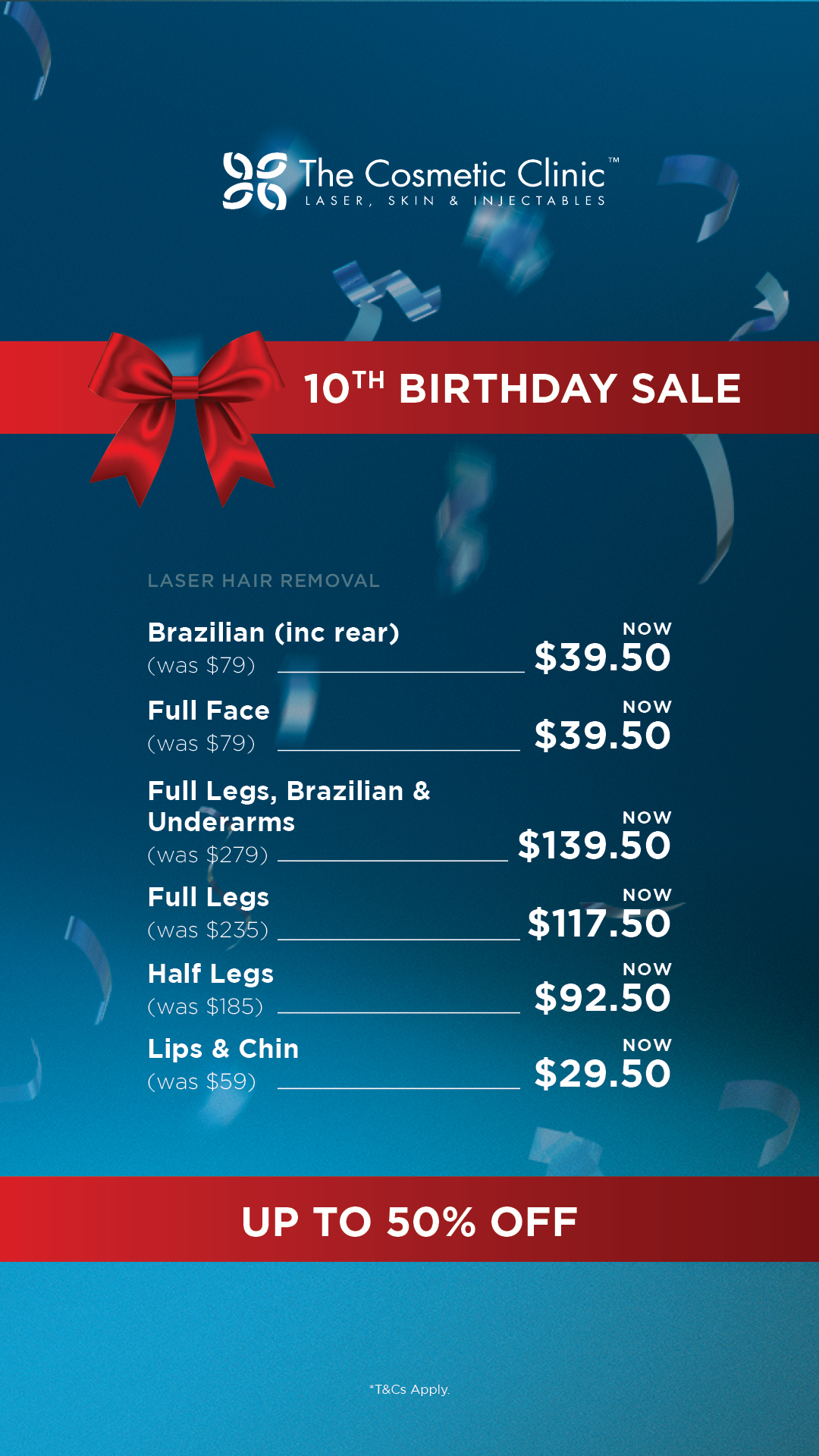 The Cosmetic Clinic Facebook ad from Jun 9, 2026