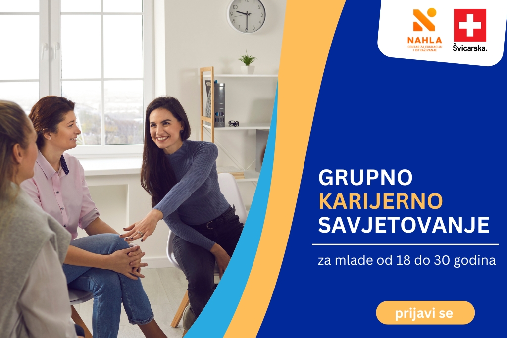 CEI NAHLA Facebook ad: Grupno karijerno savjetovanje - za mlade od 18 do 30…