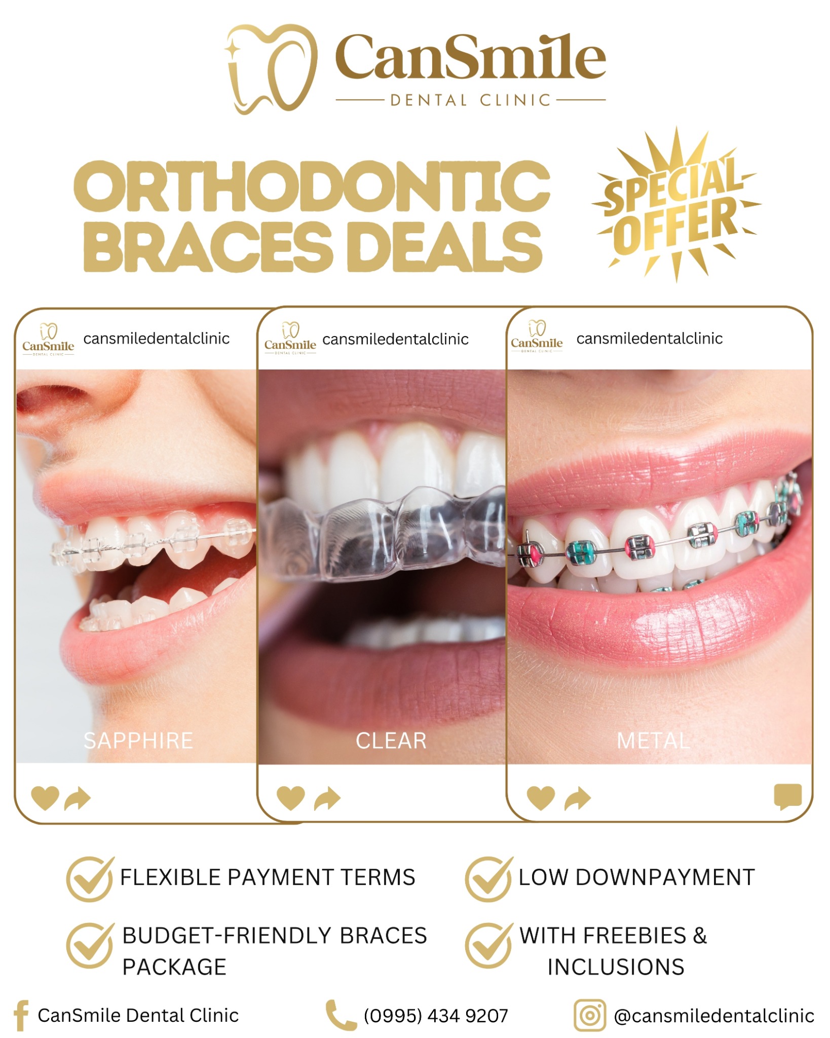 CanSmile Dental Clinic Facebook ad: Your smile deserves expert care.