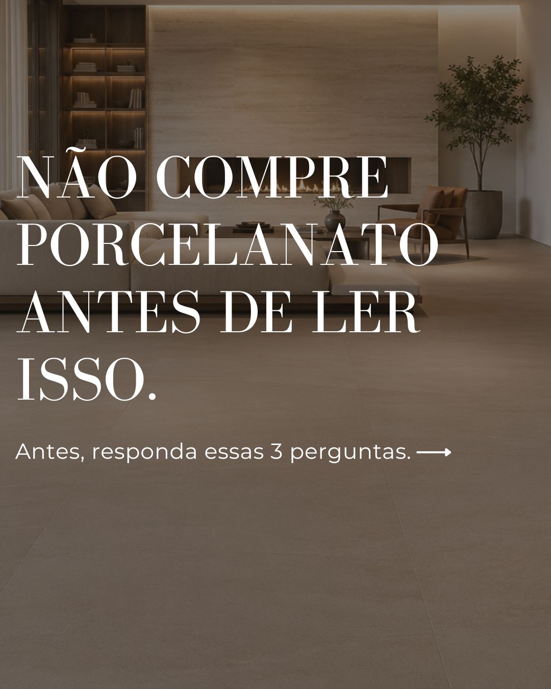 Isabela Cabral Arquitetura Facebook ad: A escolha do porcelanato é uma das mais…