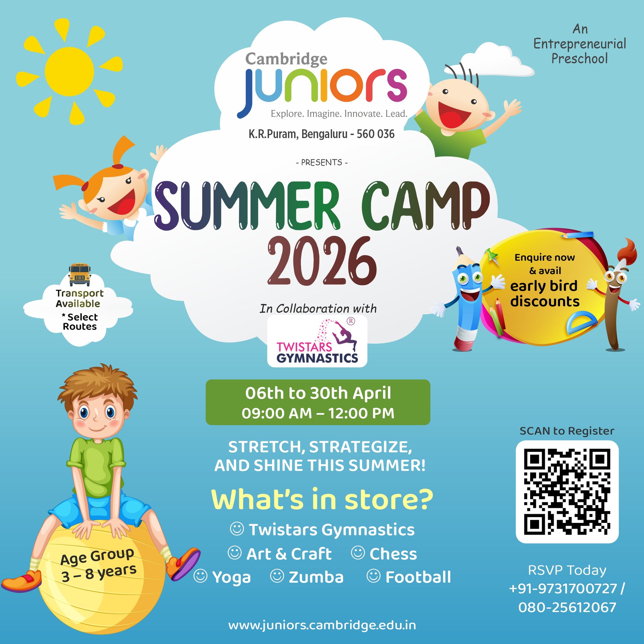 Cambridge Juniors KR Puram Facebook ad