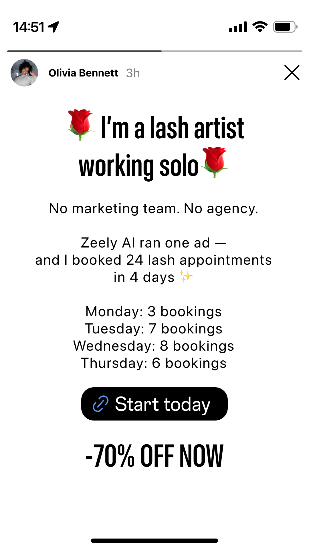 Zeely Facebook ad