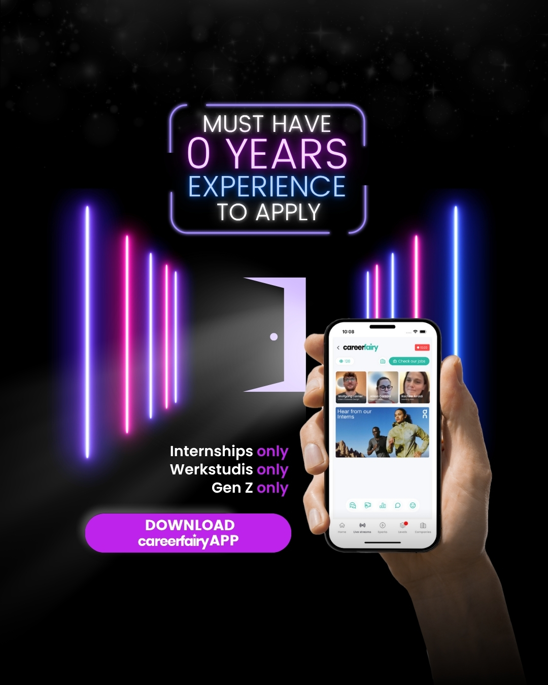 CareerFairy Facebook ad