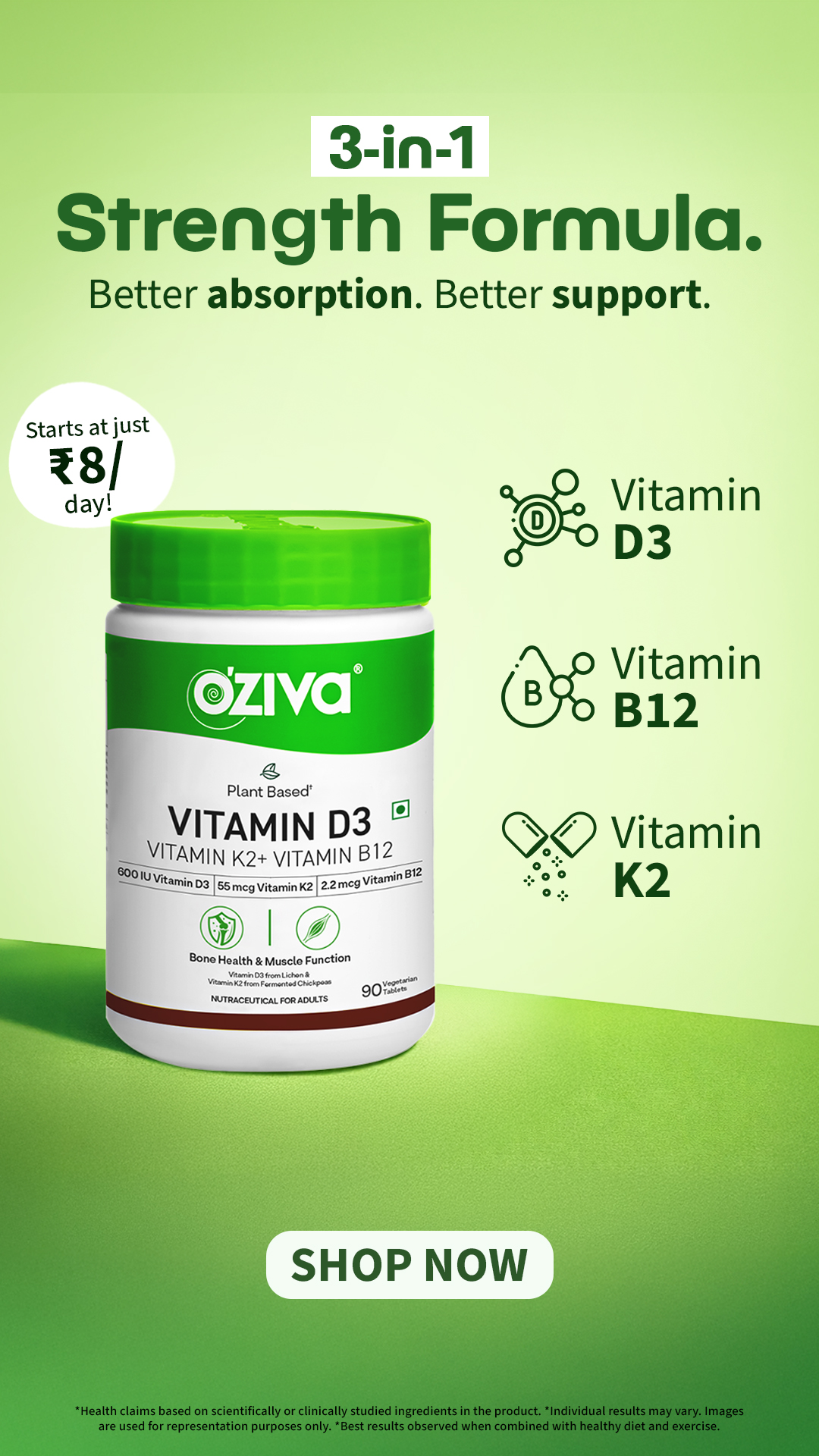 OZiva Facebook ad