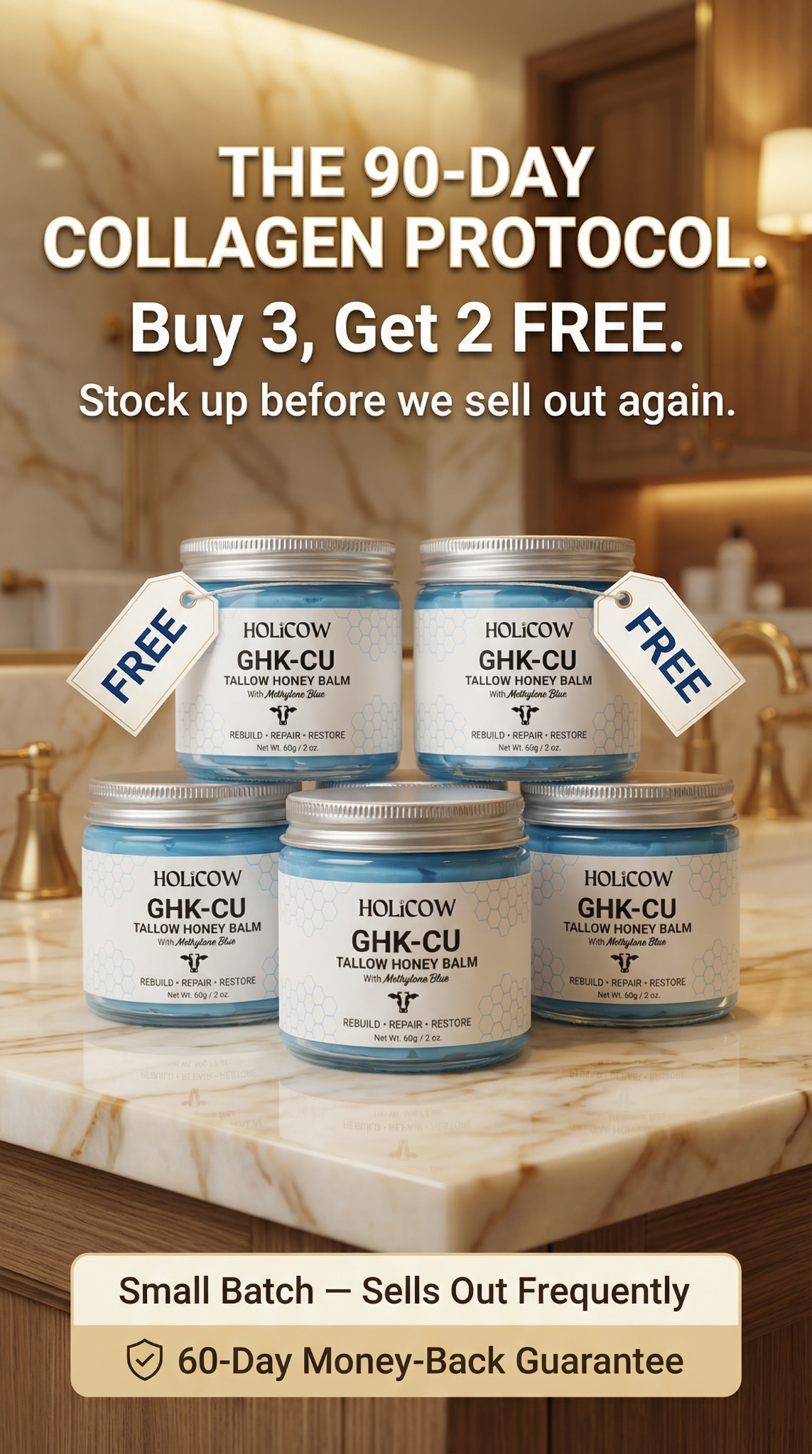 Holicow Facebook ad: See Results Or Your Money Back