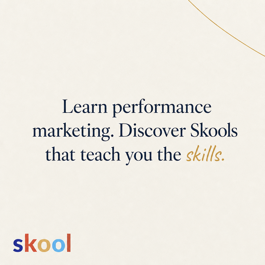 Skool Facebook ad