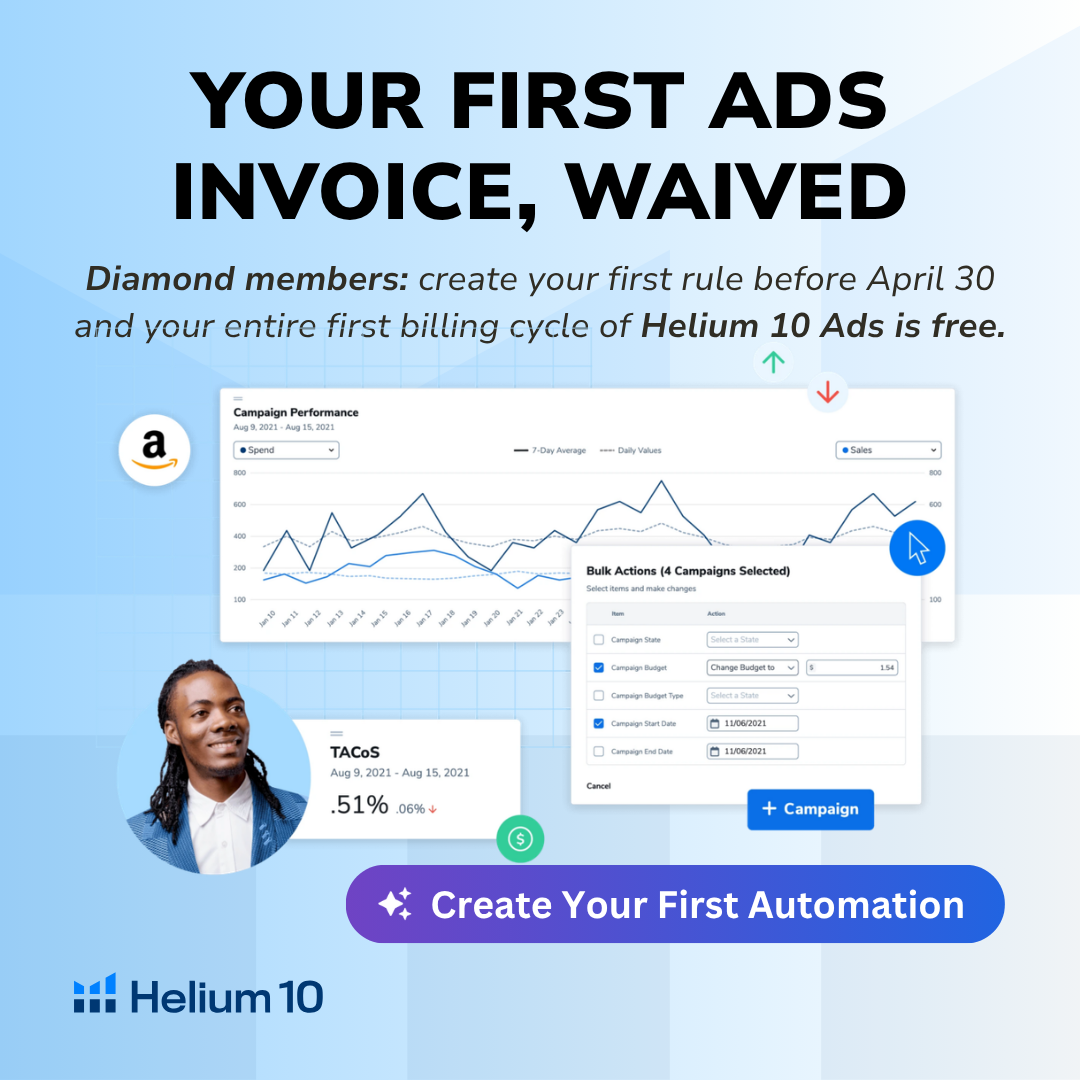 Helium 10 Facebook ad