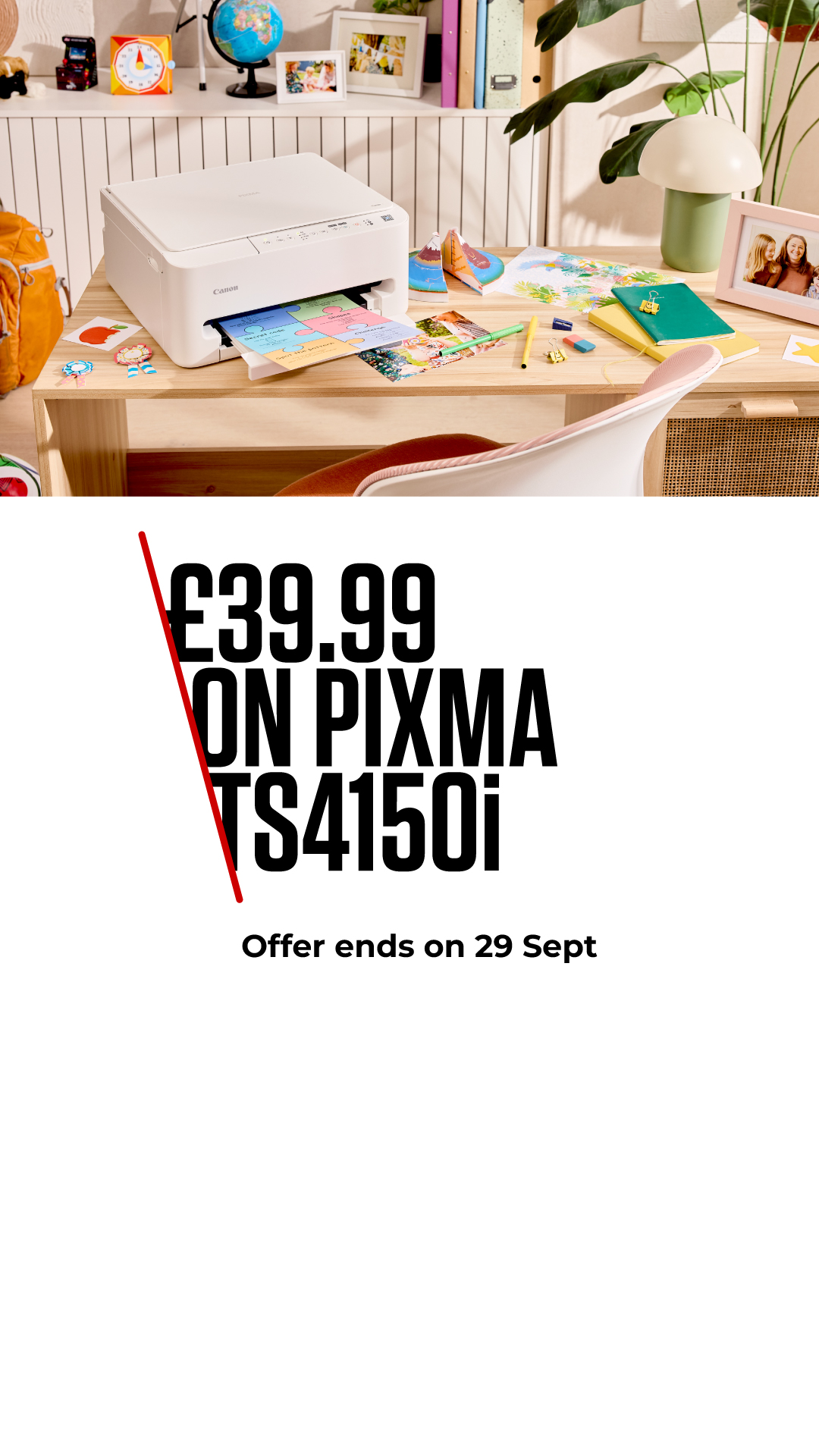 Canon UK Facebook ad: Your School-Year Essential