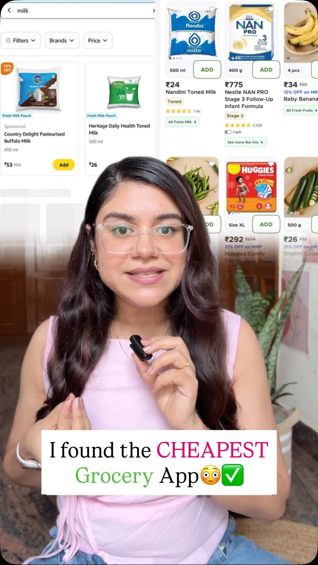 Amazon India Facebook ad: I Tested Grocery Delivery Apps & I was…