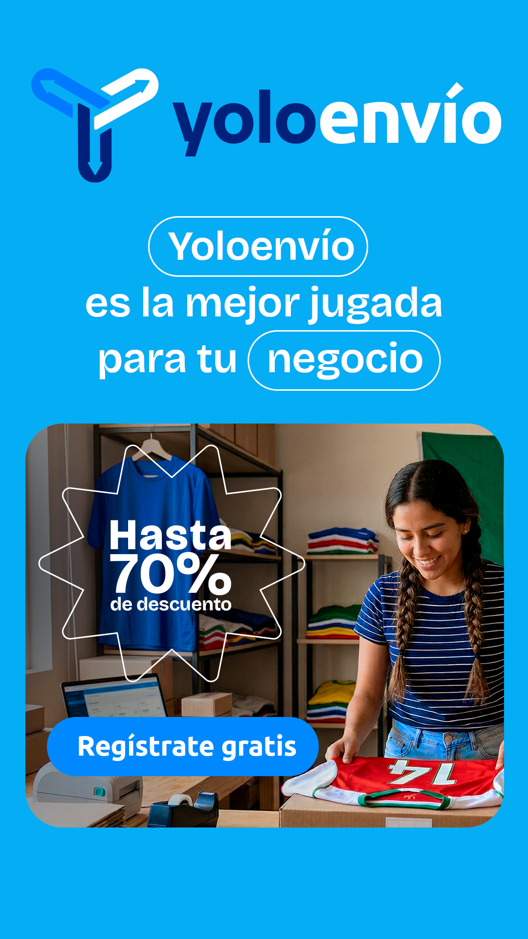 YoloEnvio.com Facebook ad from Apr 1, 2026
