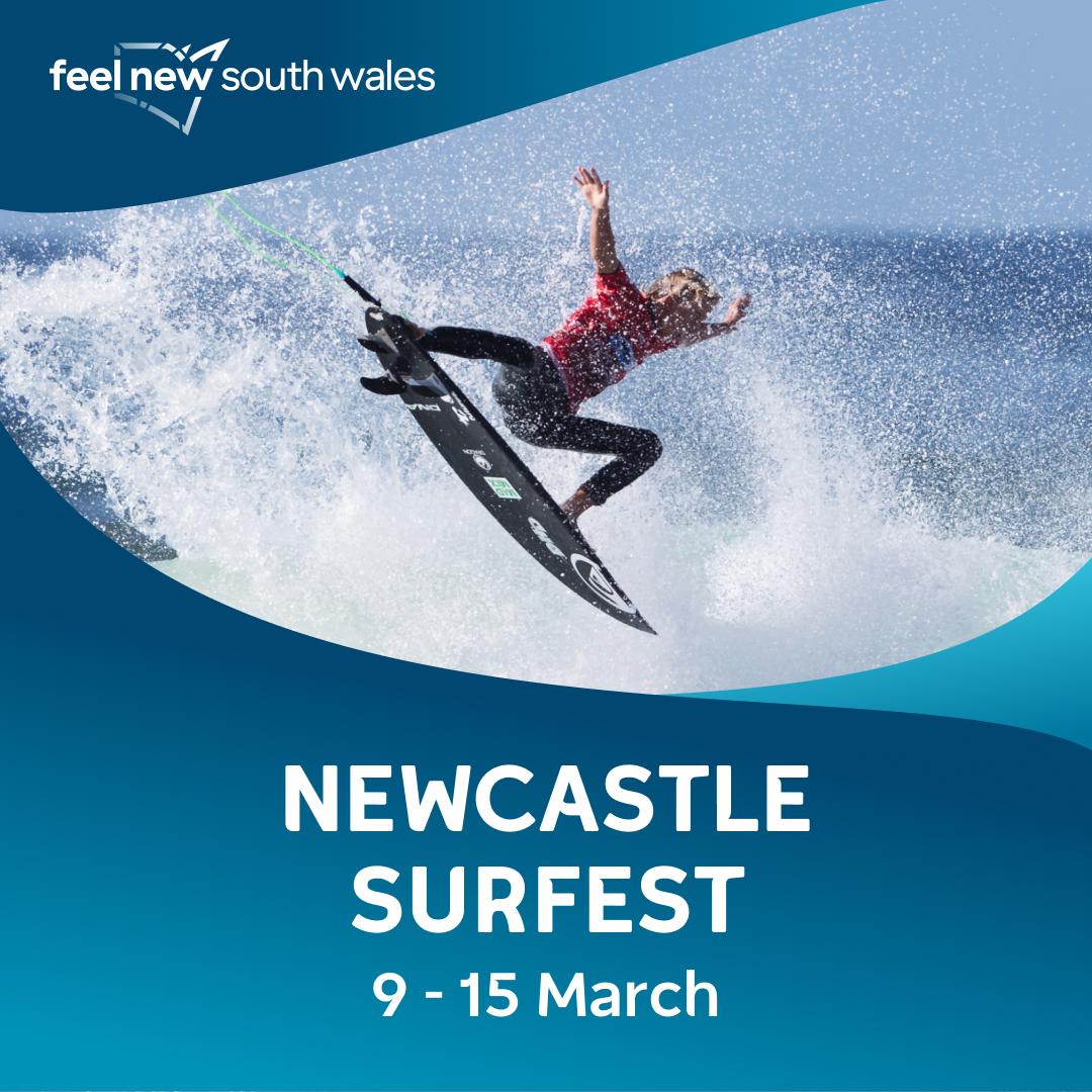 Visit NSW Facebook ad: Newcastle Surfest